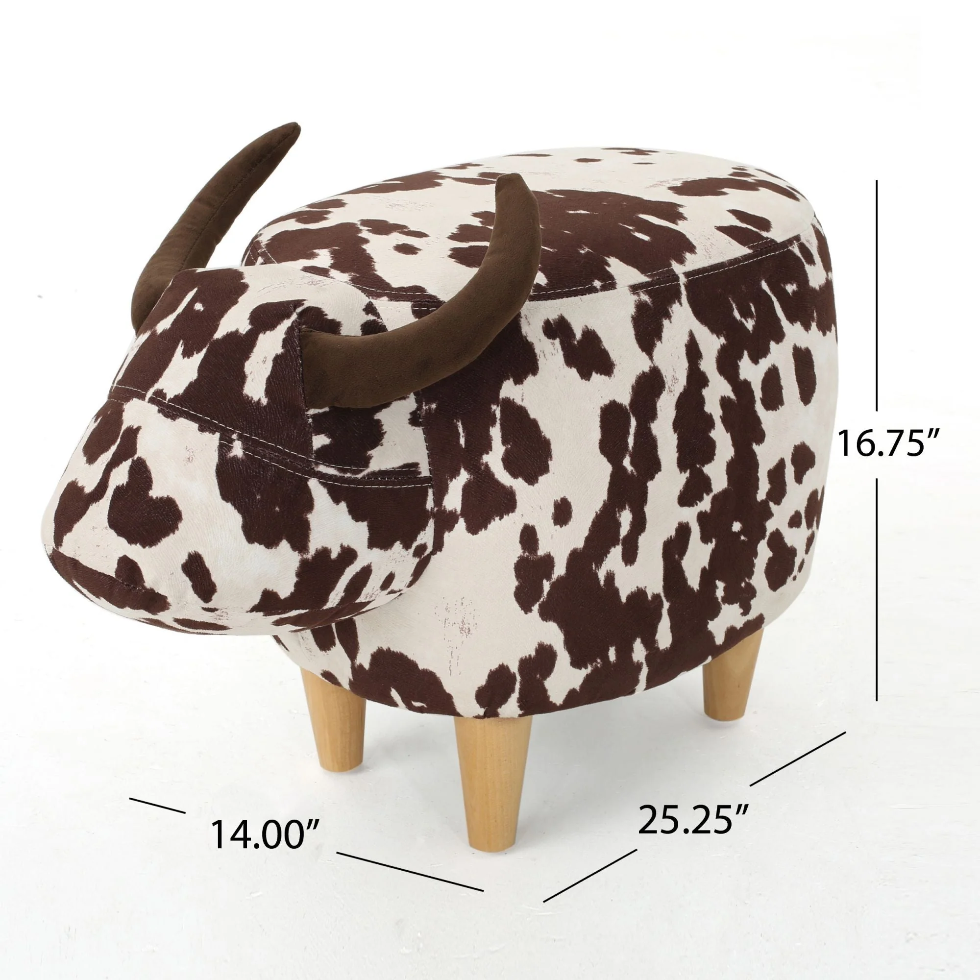 Cow Shaped Ottoman Footstool - Image 4