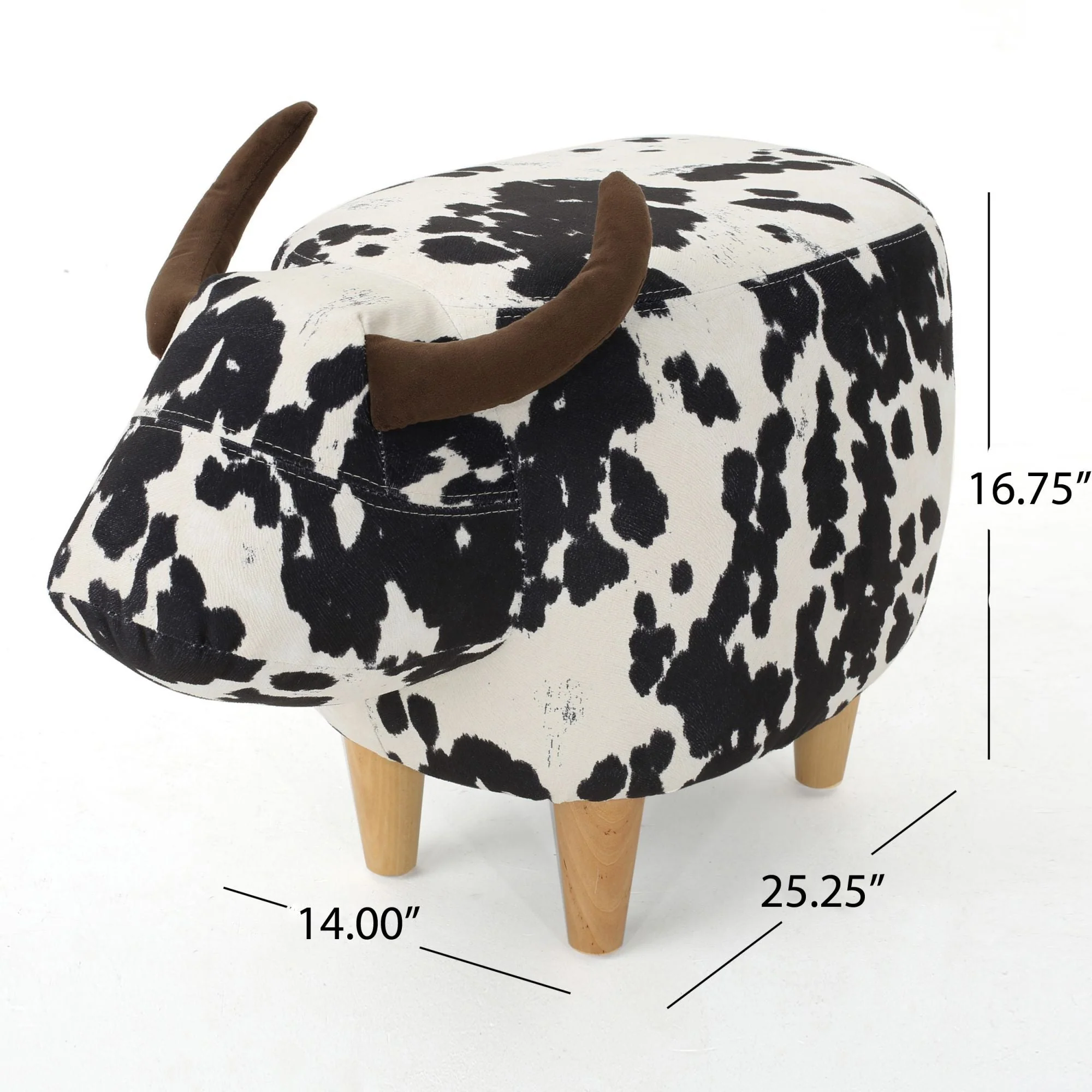 Cow Shaped Ottoman Footstool - Image 7