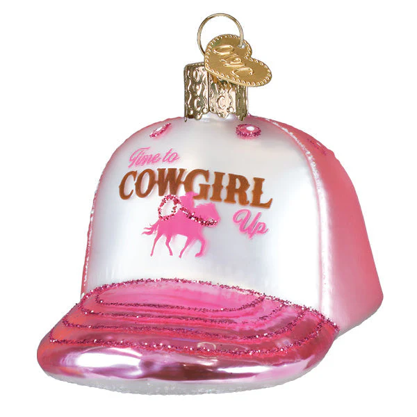 Cowgirl Trucker Cap Ornament - Image 2
