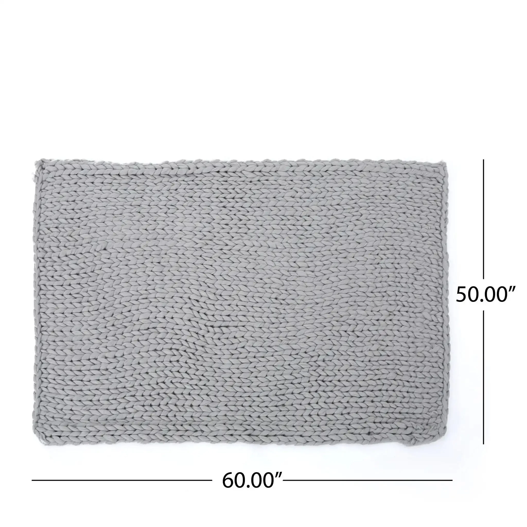 Cozy Knitted Acrylic Throw Blanket With Double Sided Design - Image 8