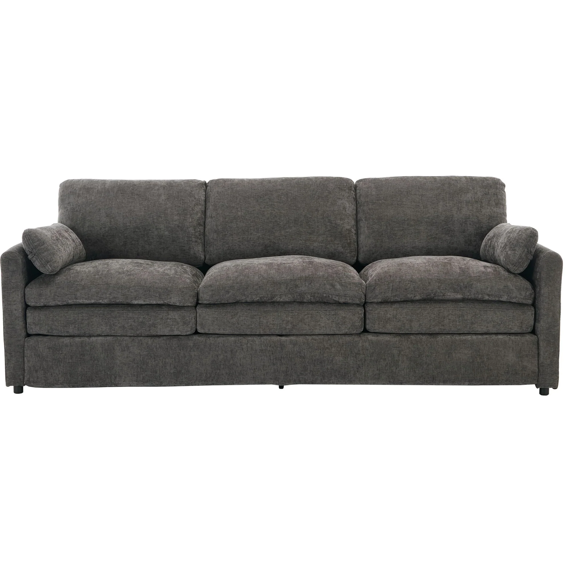 Cozy Upholstered 3 Seater Sofa With Double Cushion - Image 2