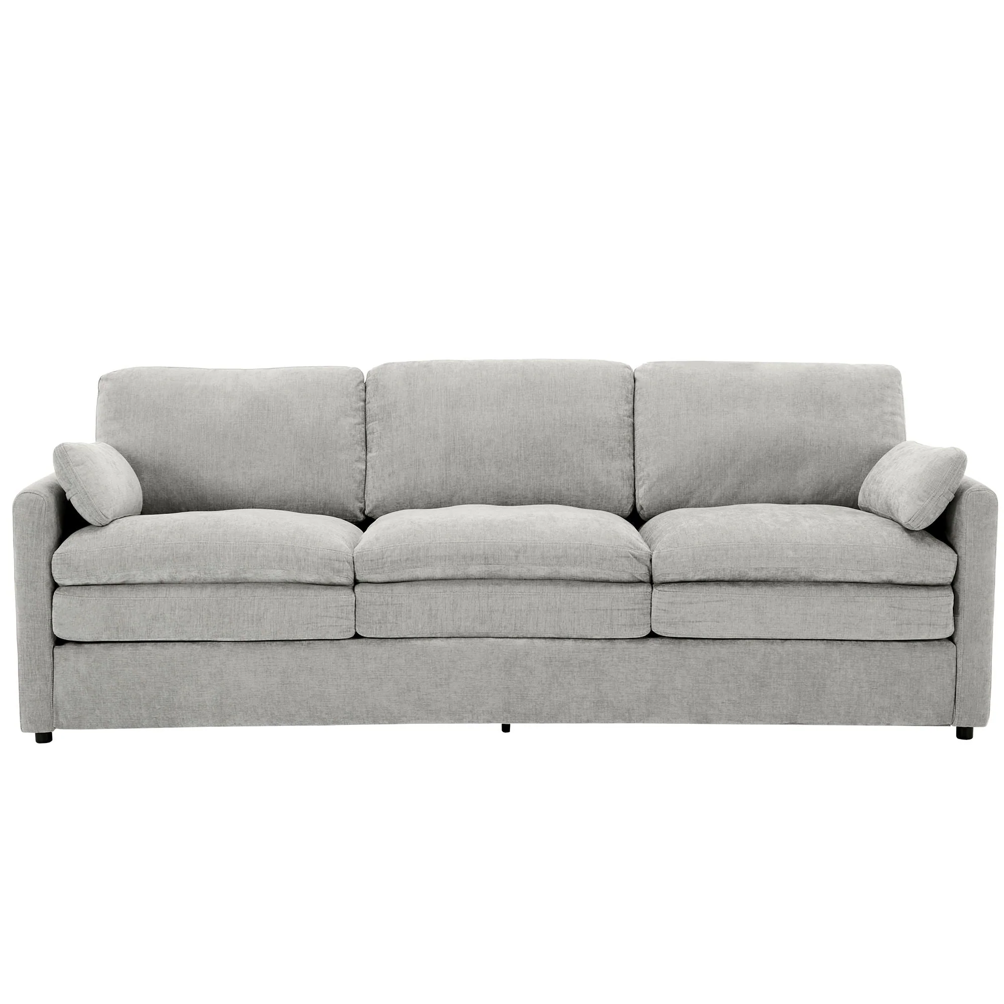 Cozy Upholstered 3 Seater Sofa With Double Cushion - Image 3