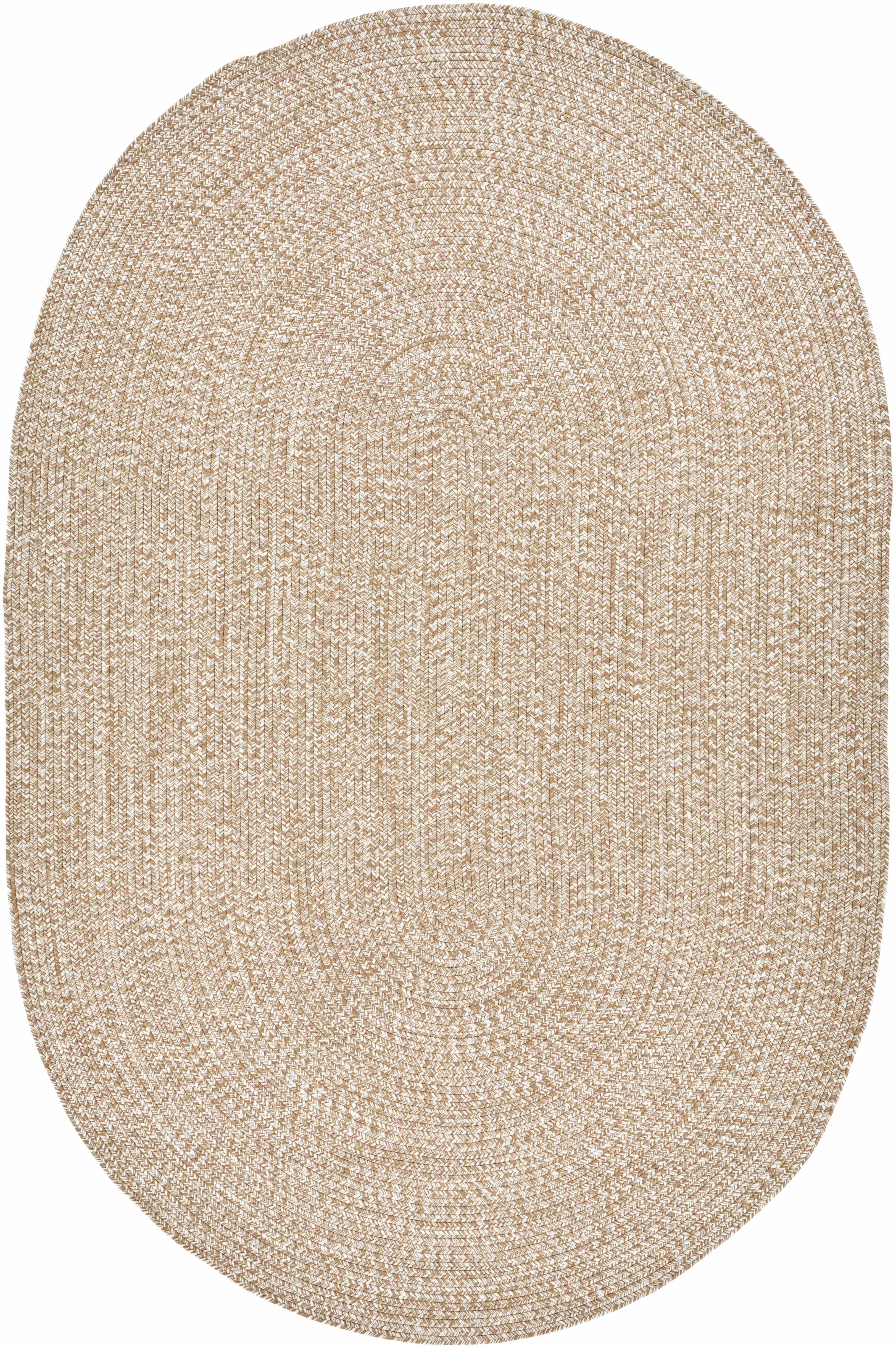 Cream Braided Faux Jute Rug - Image 12