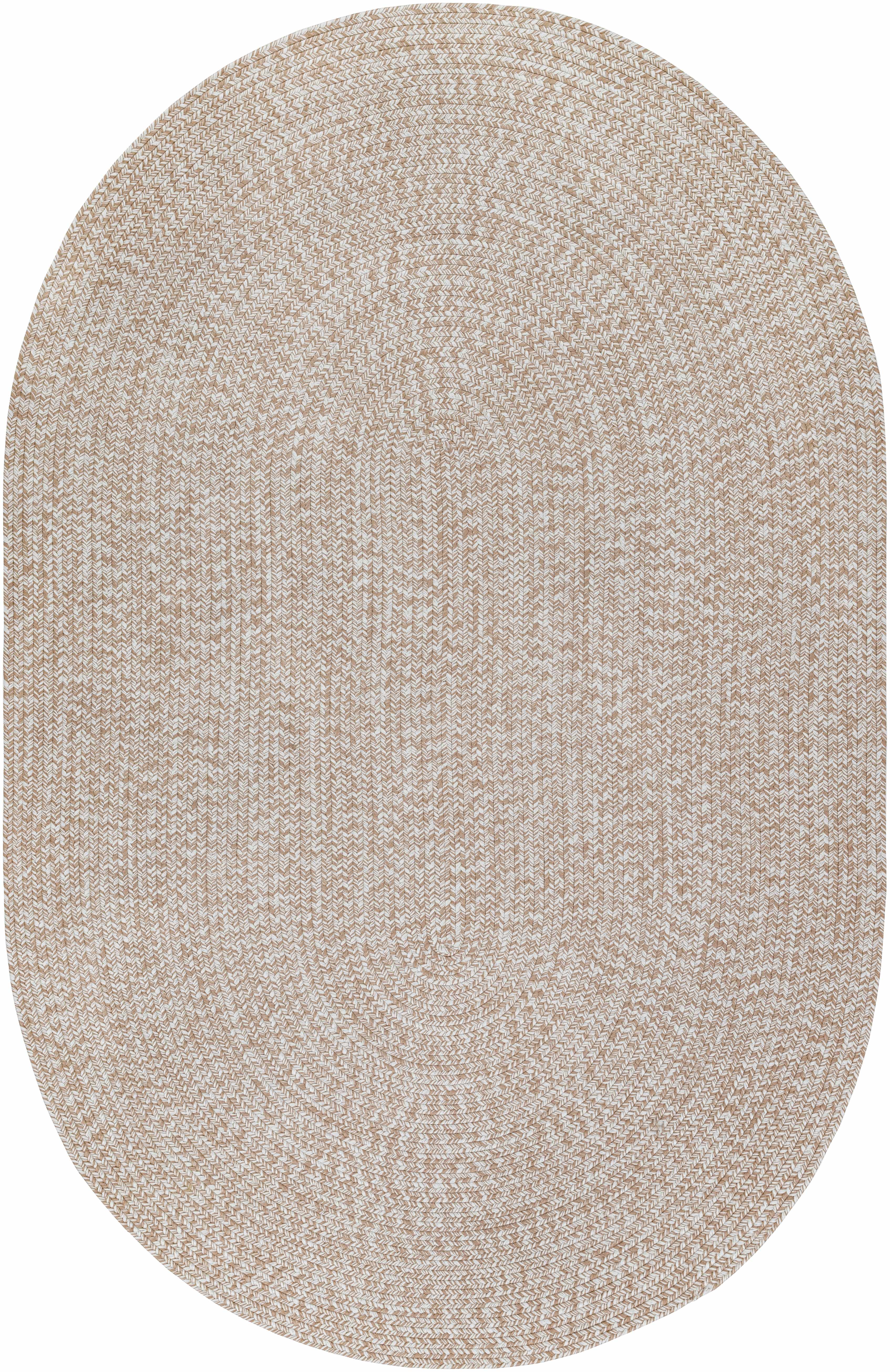 Cream Braided Faux Jute Rug - Image 15