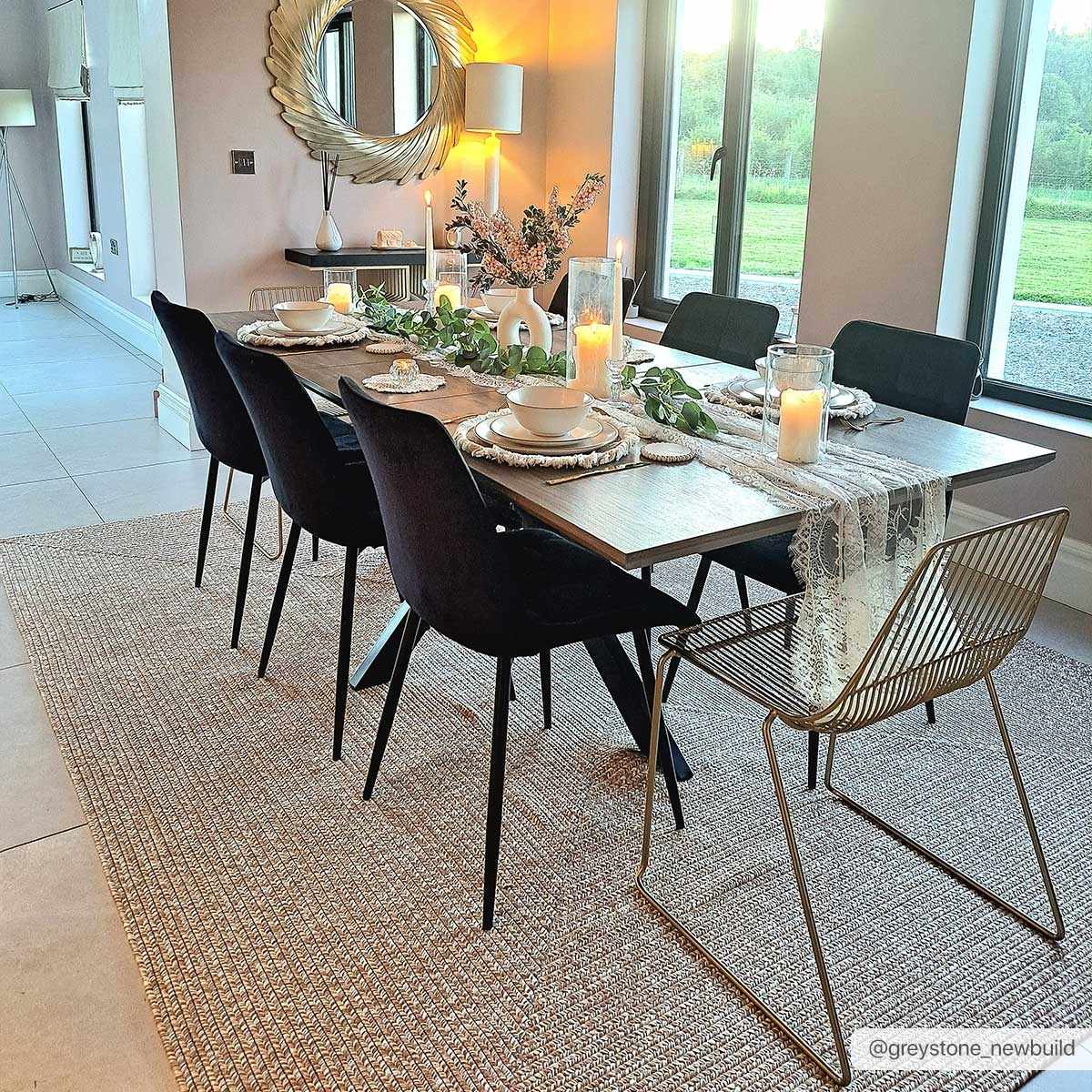 Cream Braided Faux Jute Rug - Image 2