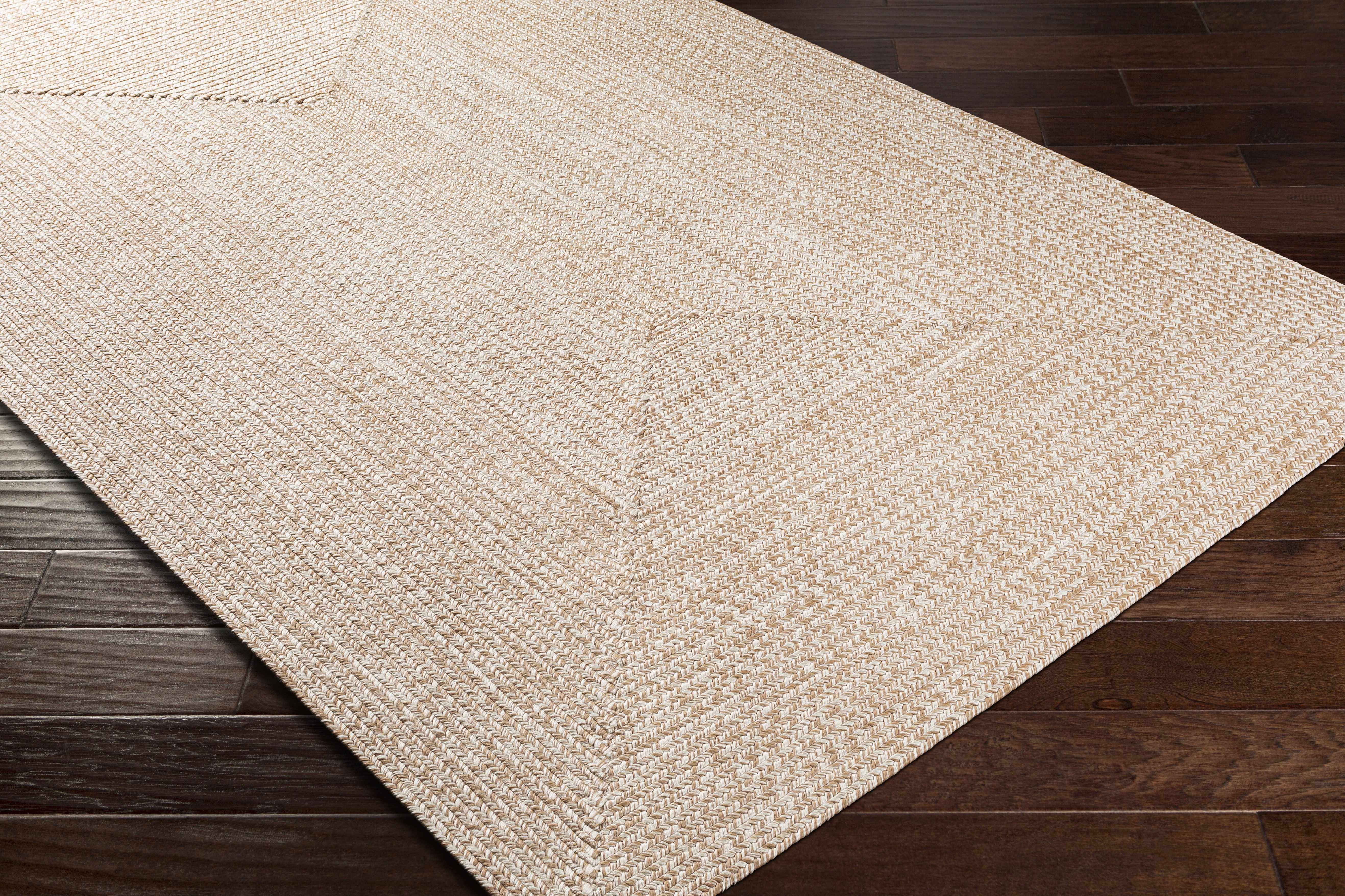 Cream Braided Faux Jute Rug - Image 4
