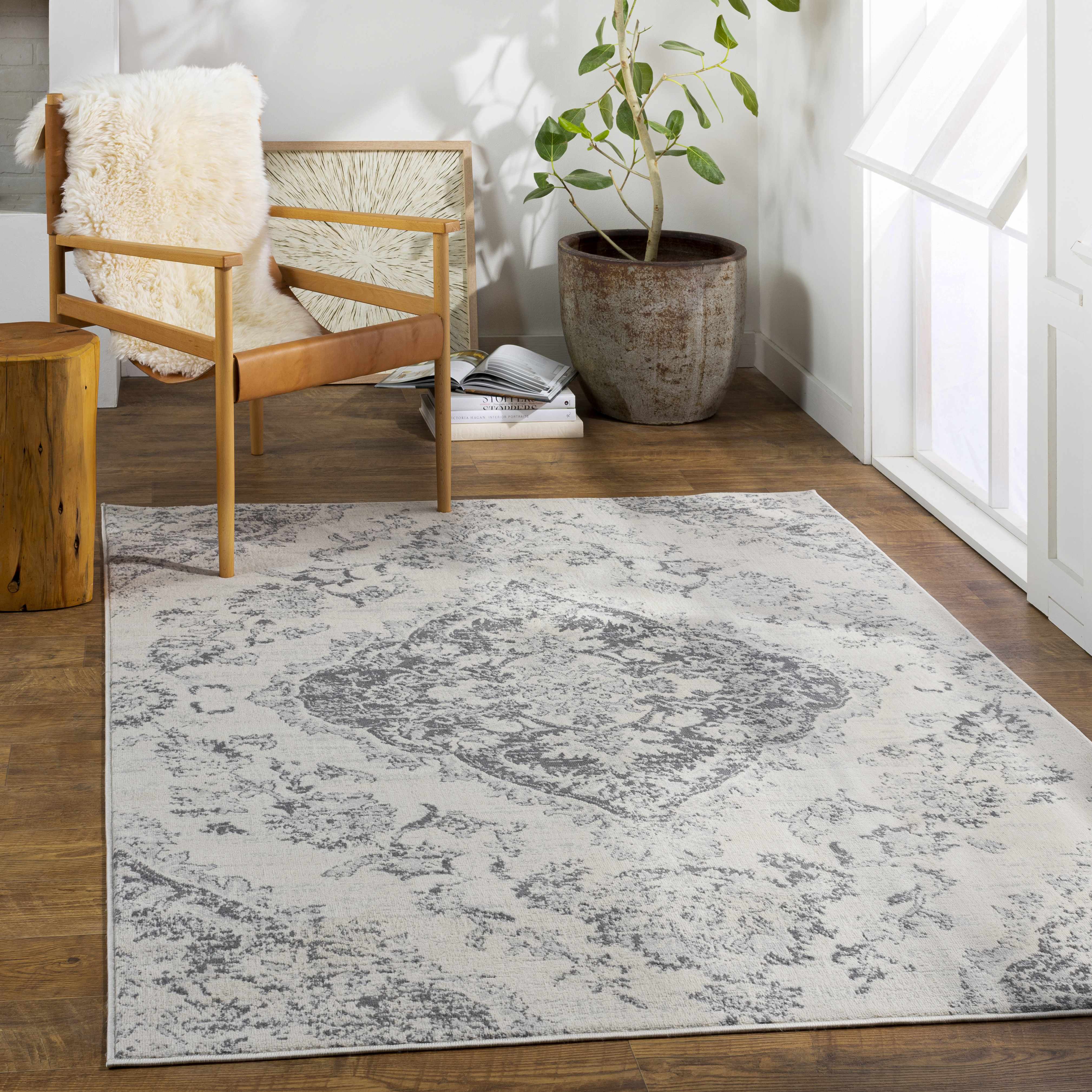 Cream Gray Wallsburg Area Rug - Clearance - Image 2