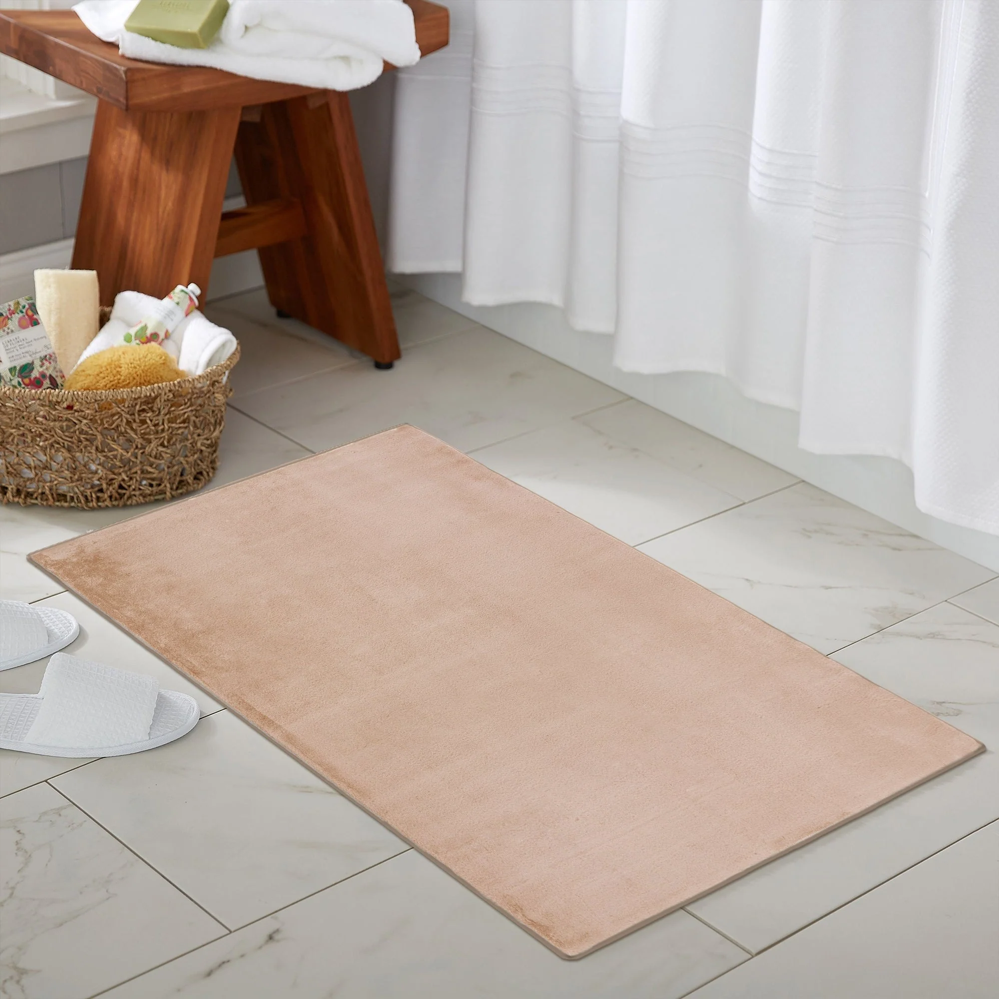 Cream Plush Area Rug - Image 6