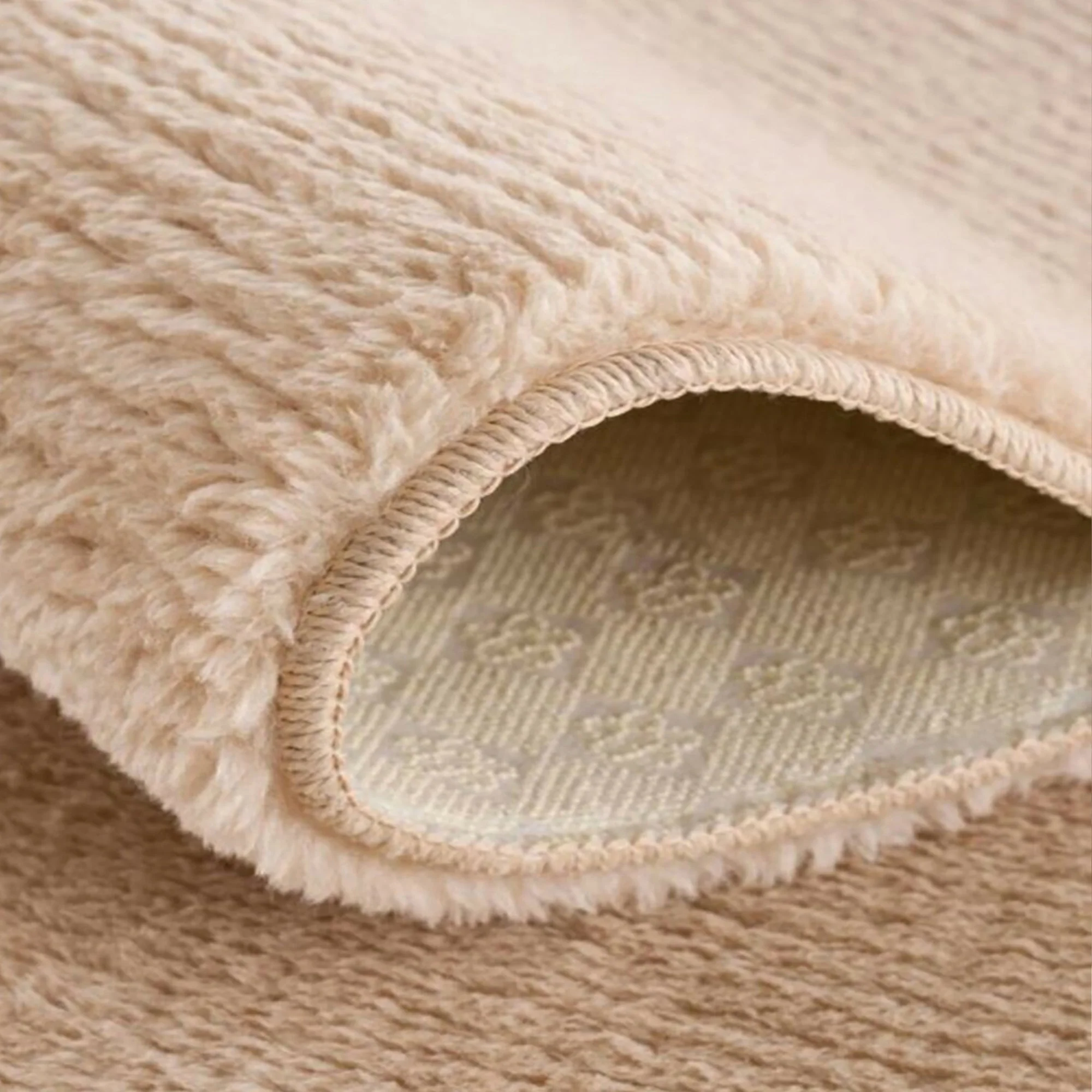 Cream Plush Area Rug - Image 8