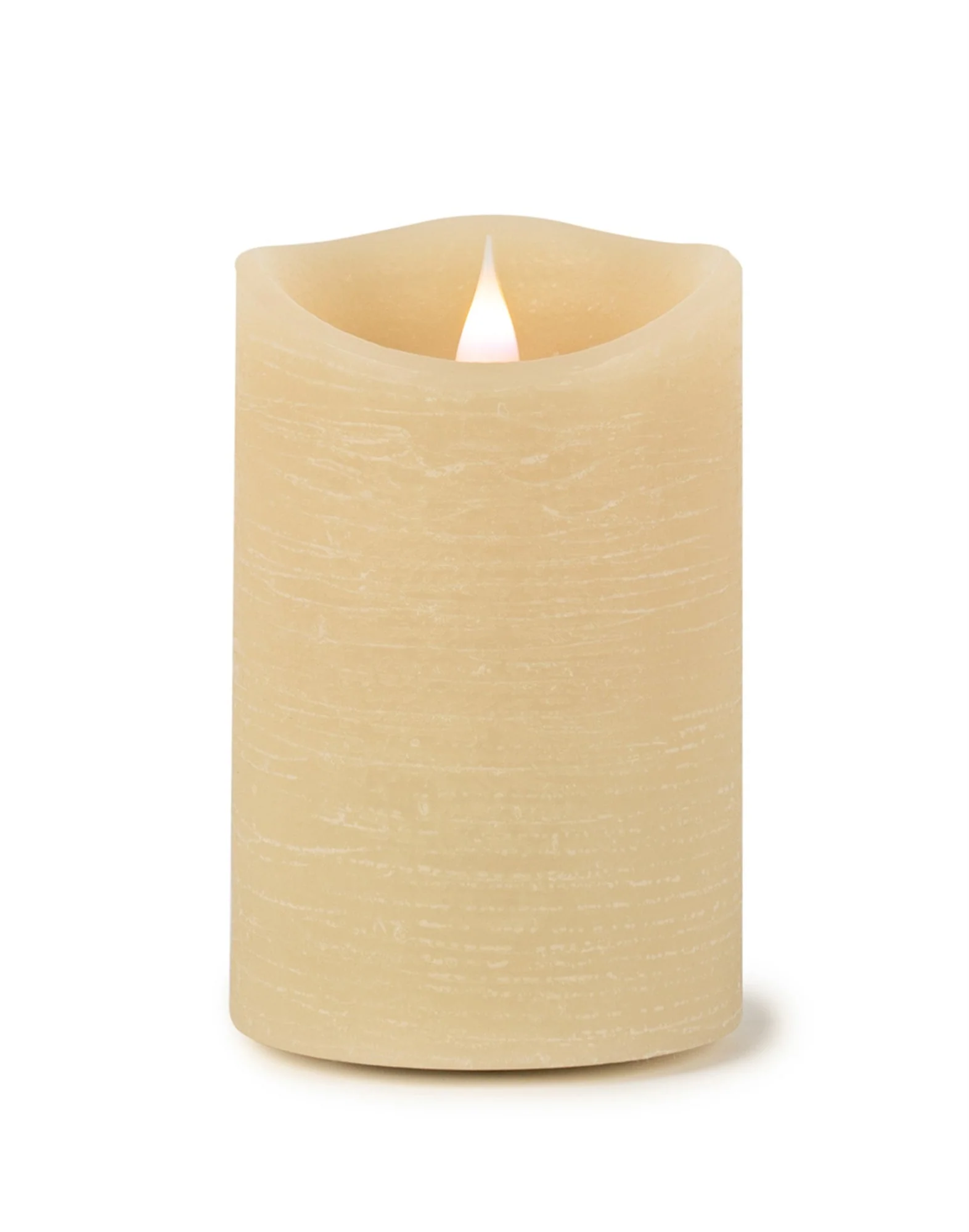 Cream Simplux LED Designer Wax Candle with Remote (Set of 2) - Image 2