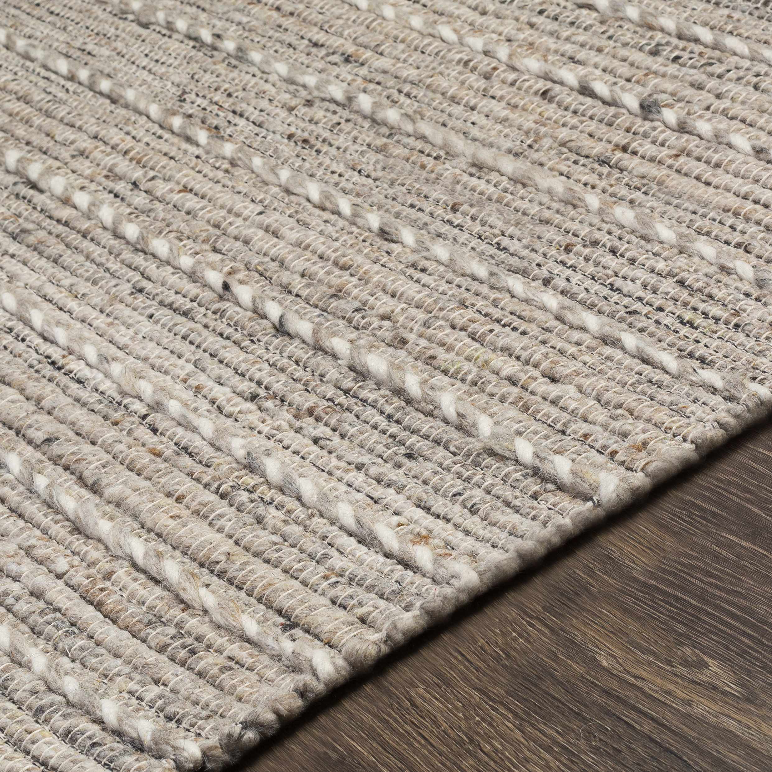 Cream Veruela Wool Blend Braided Tassel Area Rug - Clearance - Image 6