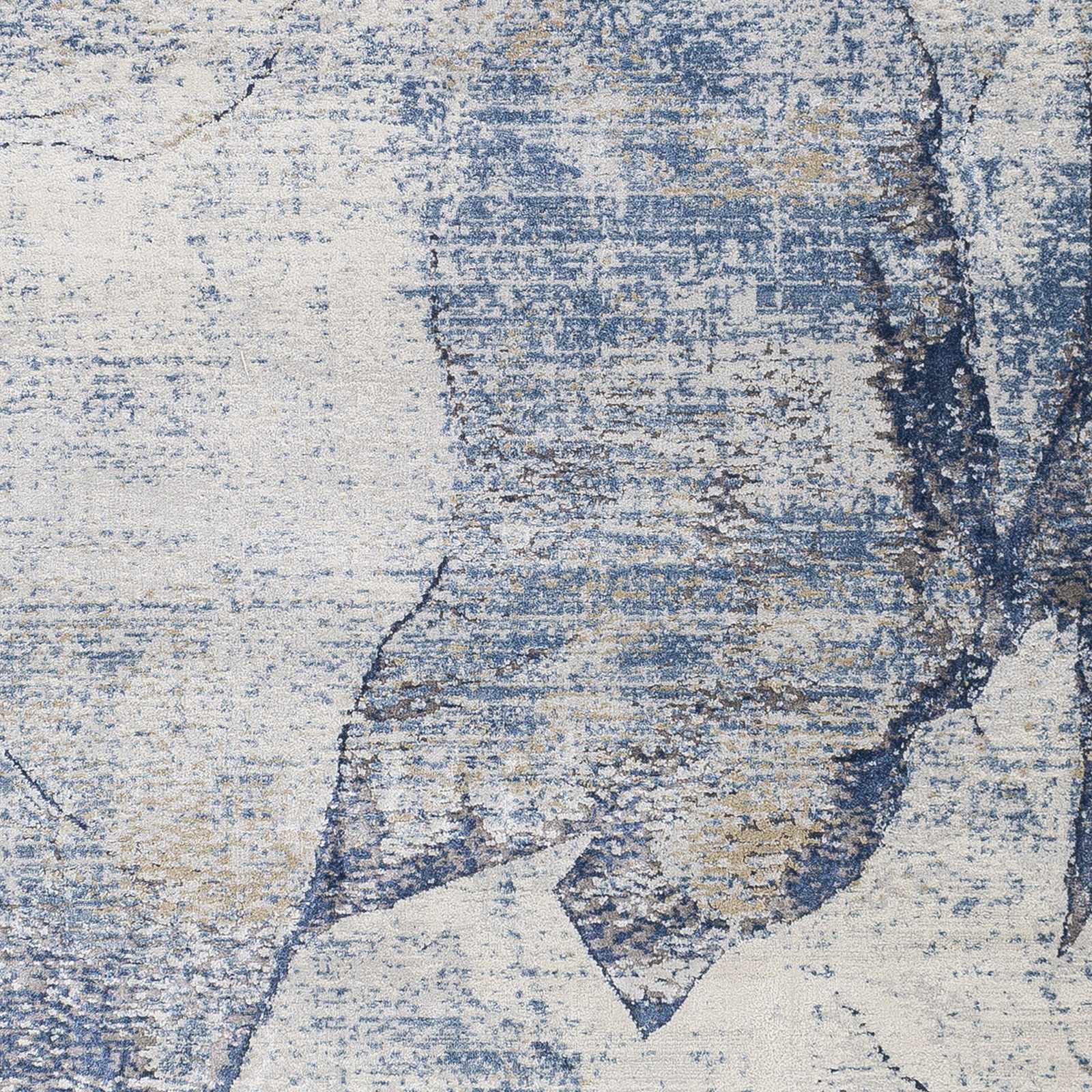 Creighton Blue Marble Textured Luxe Rug - Image 7