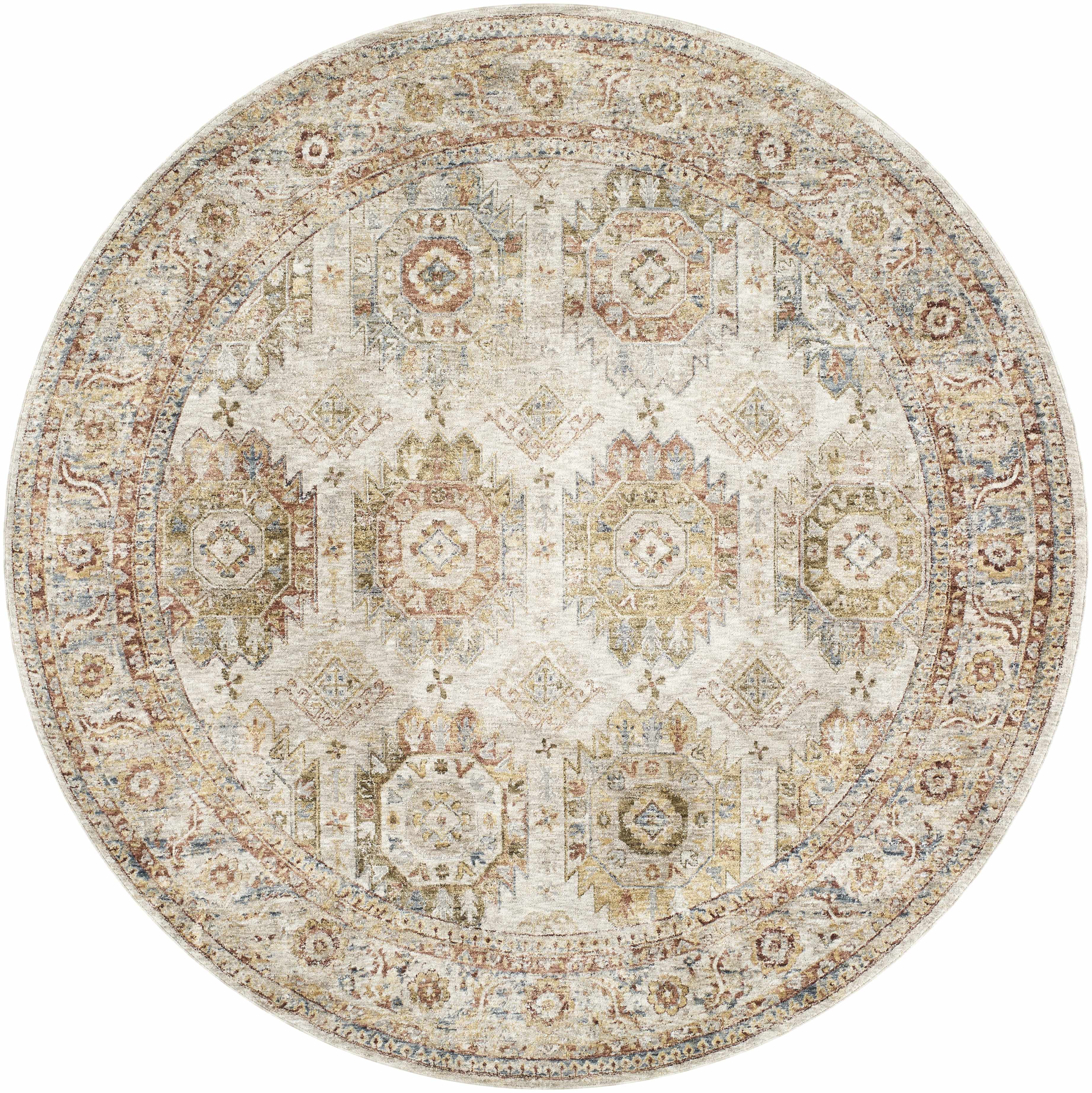Crescentia Cream Textured Rug with Fringes - Image 9