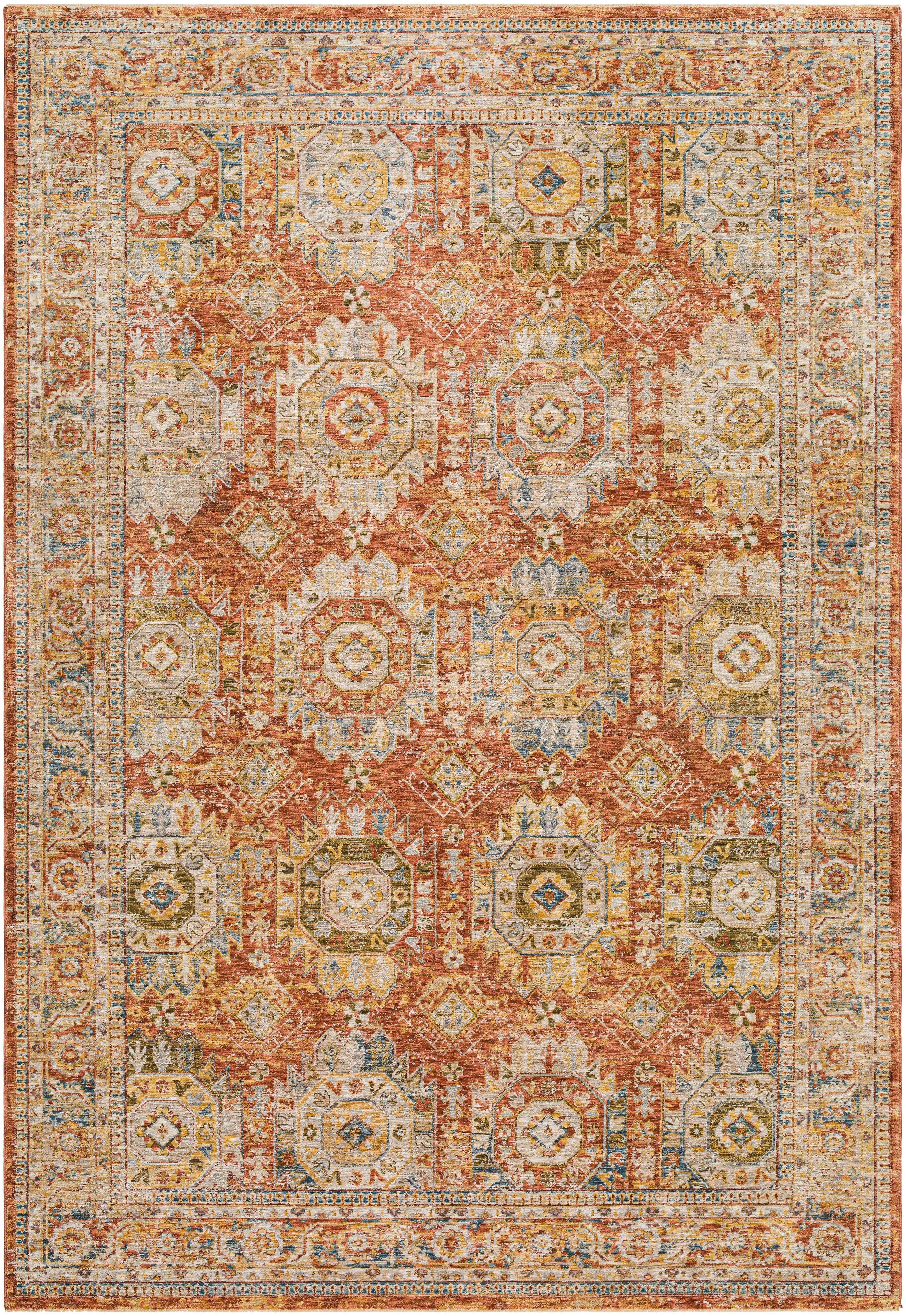 Crescentia Rust Area Rug - Clearance - Image 6