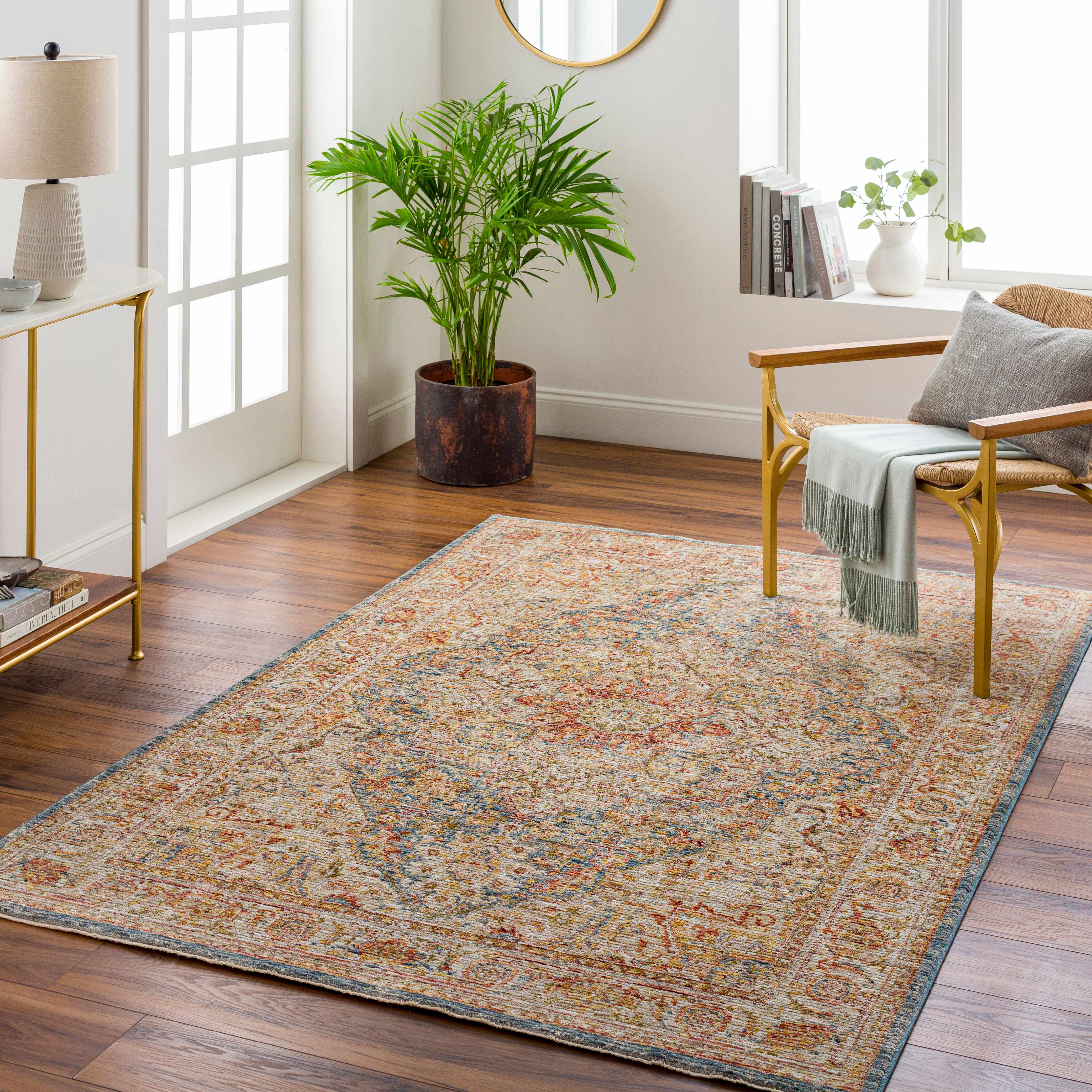 Cress Tan Rich Textured Traditional Rug - Image 2