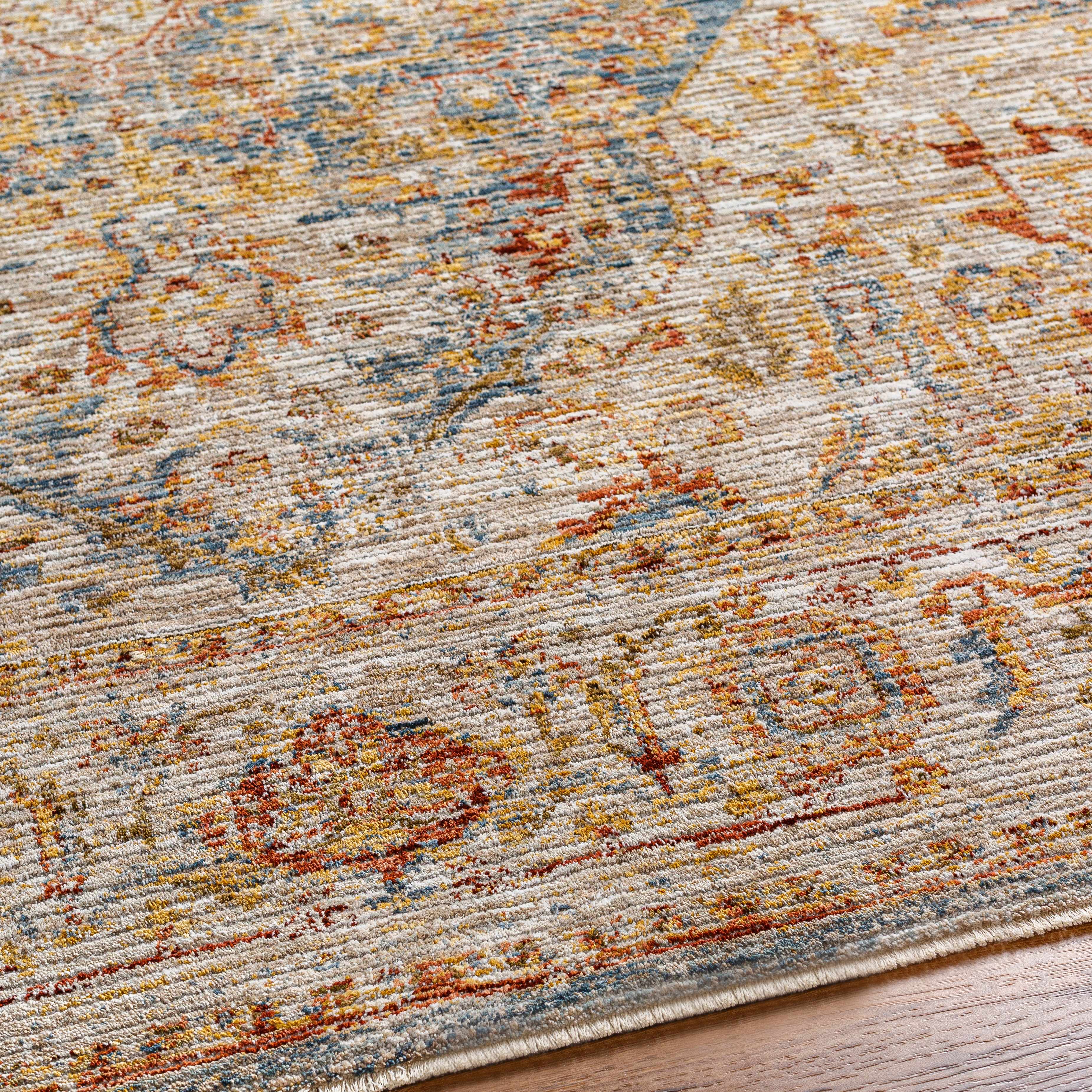 Cress Tan Rich Textured Traditional Rug - Image 6