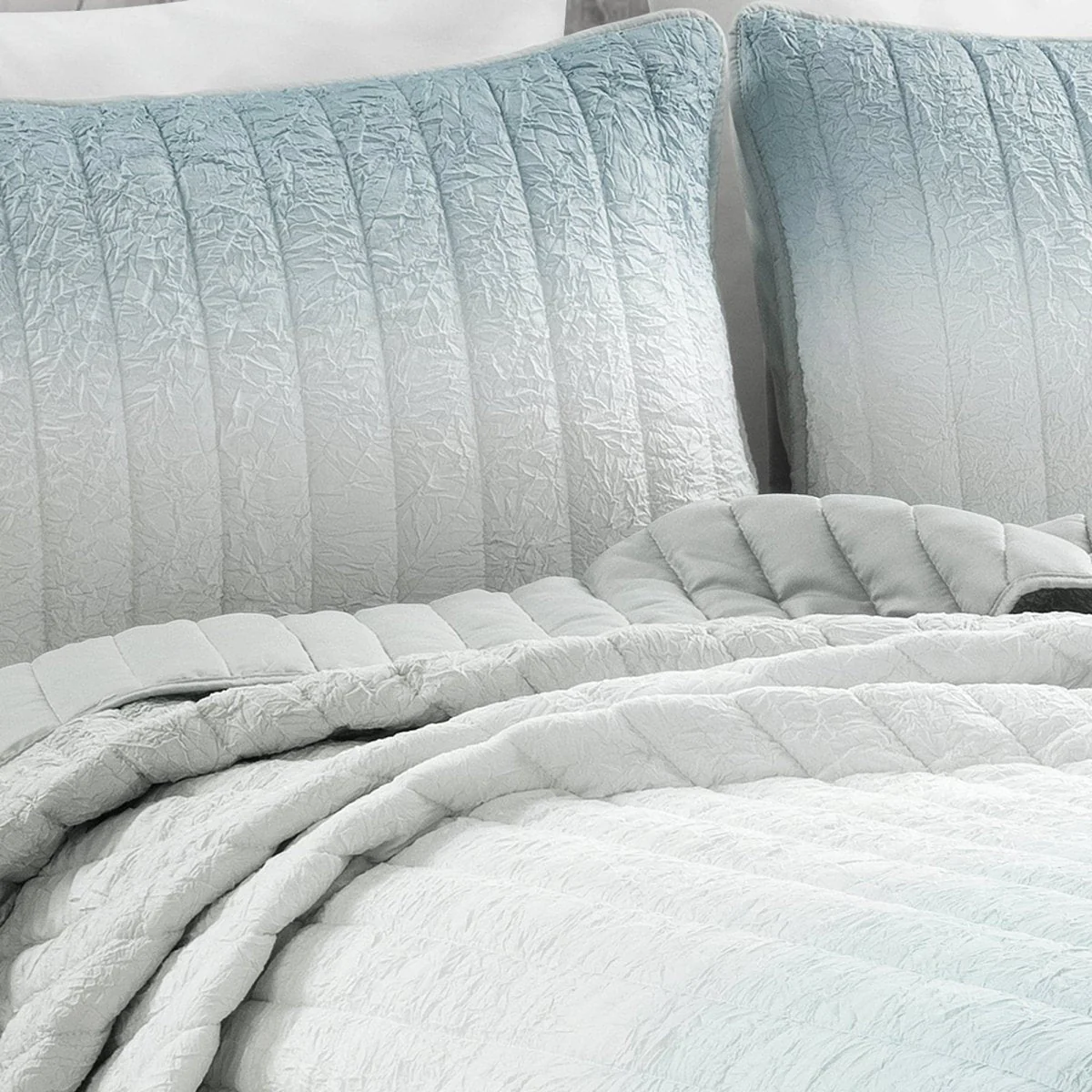 Crinkle Ombre Oversized Quilt 3 Piece Set - Image 20