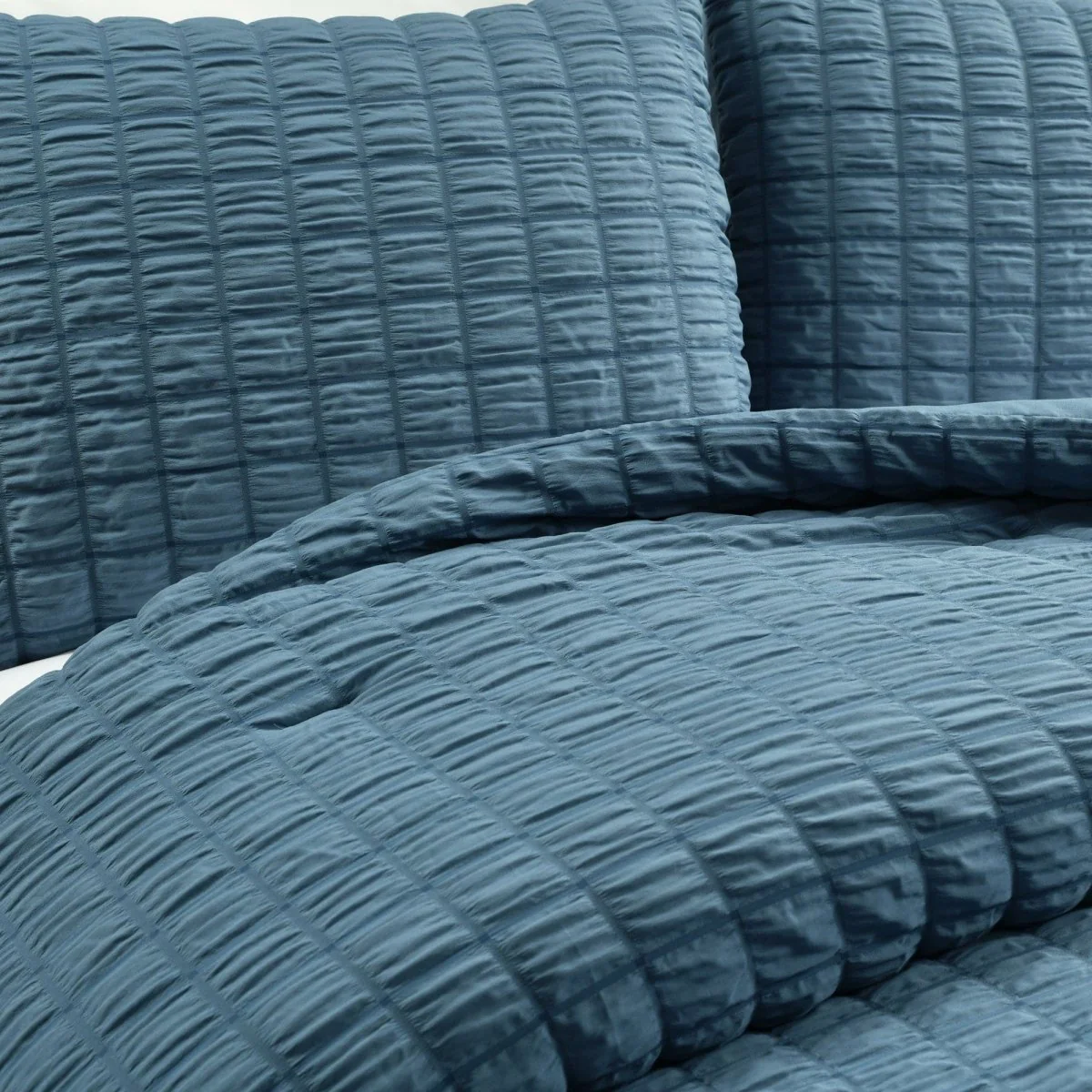 Crinkle Textured Dobby Comforter Set - Image 13