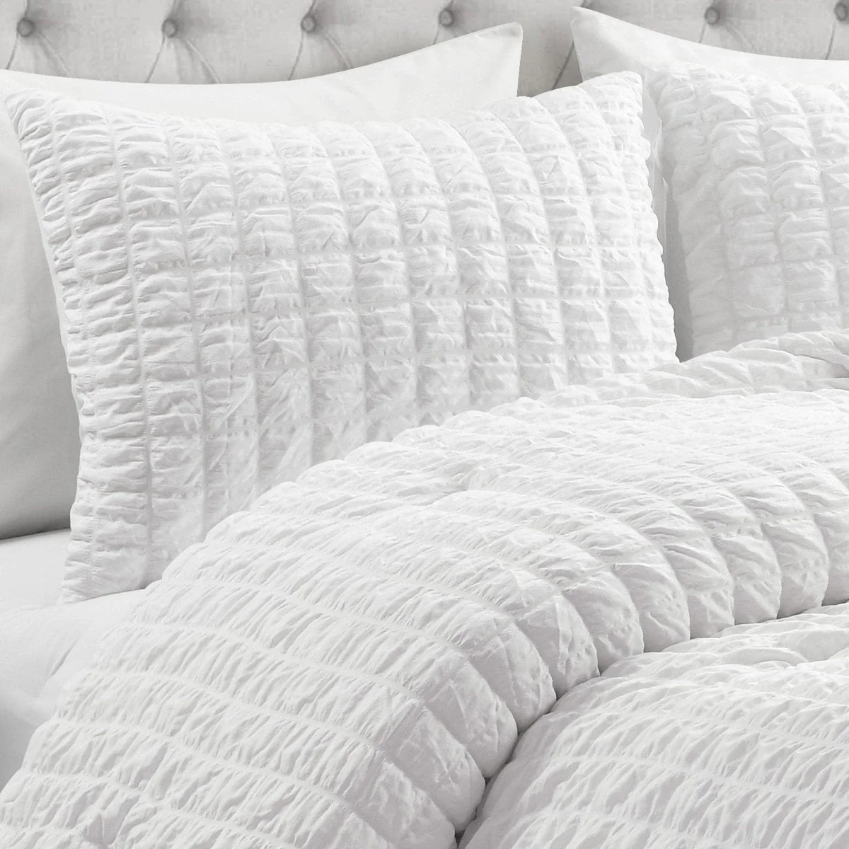 Crinkle Textured Dobby Comforter Set - Image 14