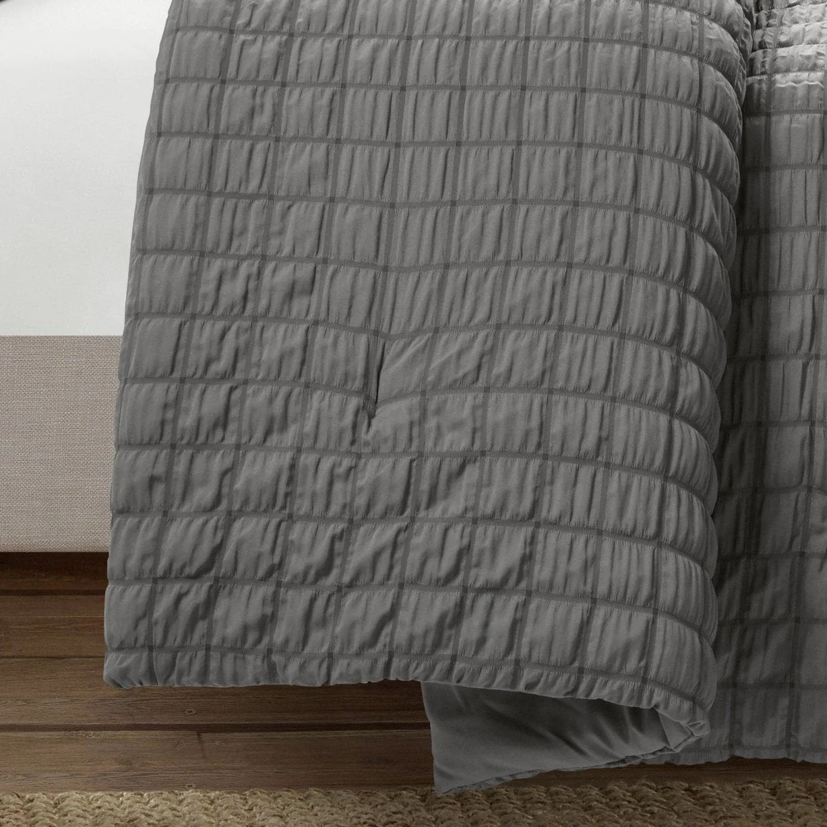 Crinkle Textured Dobby Comforter Set - Image 23