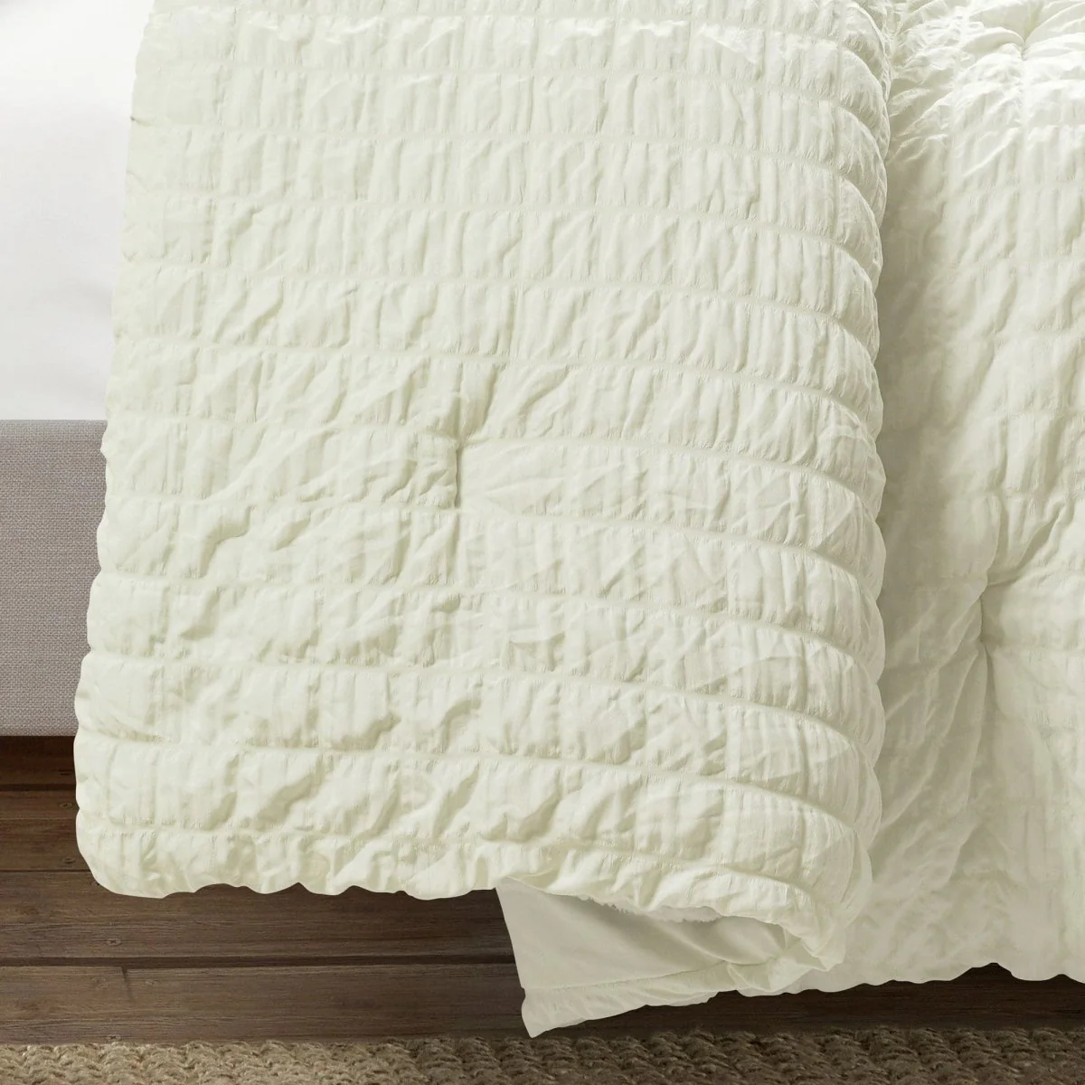 Crinkle Textured Dobby Comforter Set - Image 24