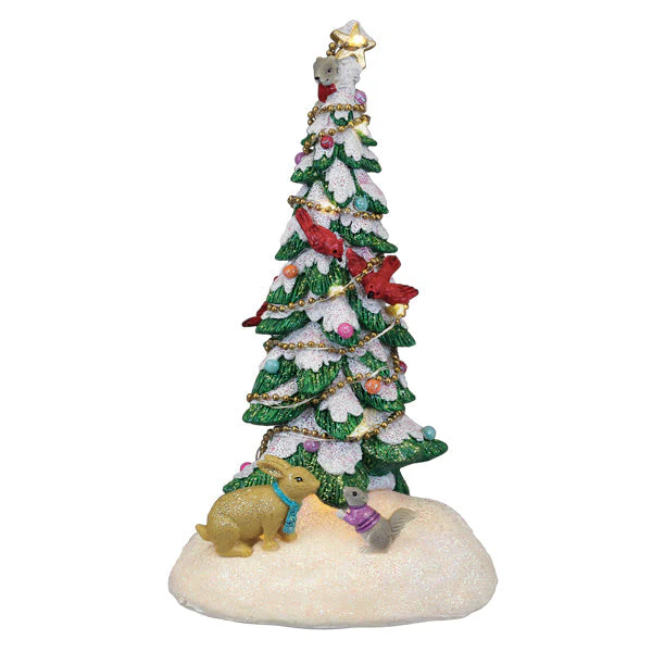 Critter Tree Lighted Figurine - Image 2