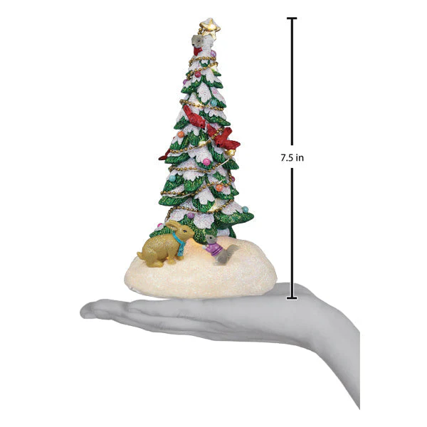 Critter Tree Lighted Figurine - Image 5