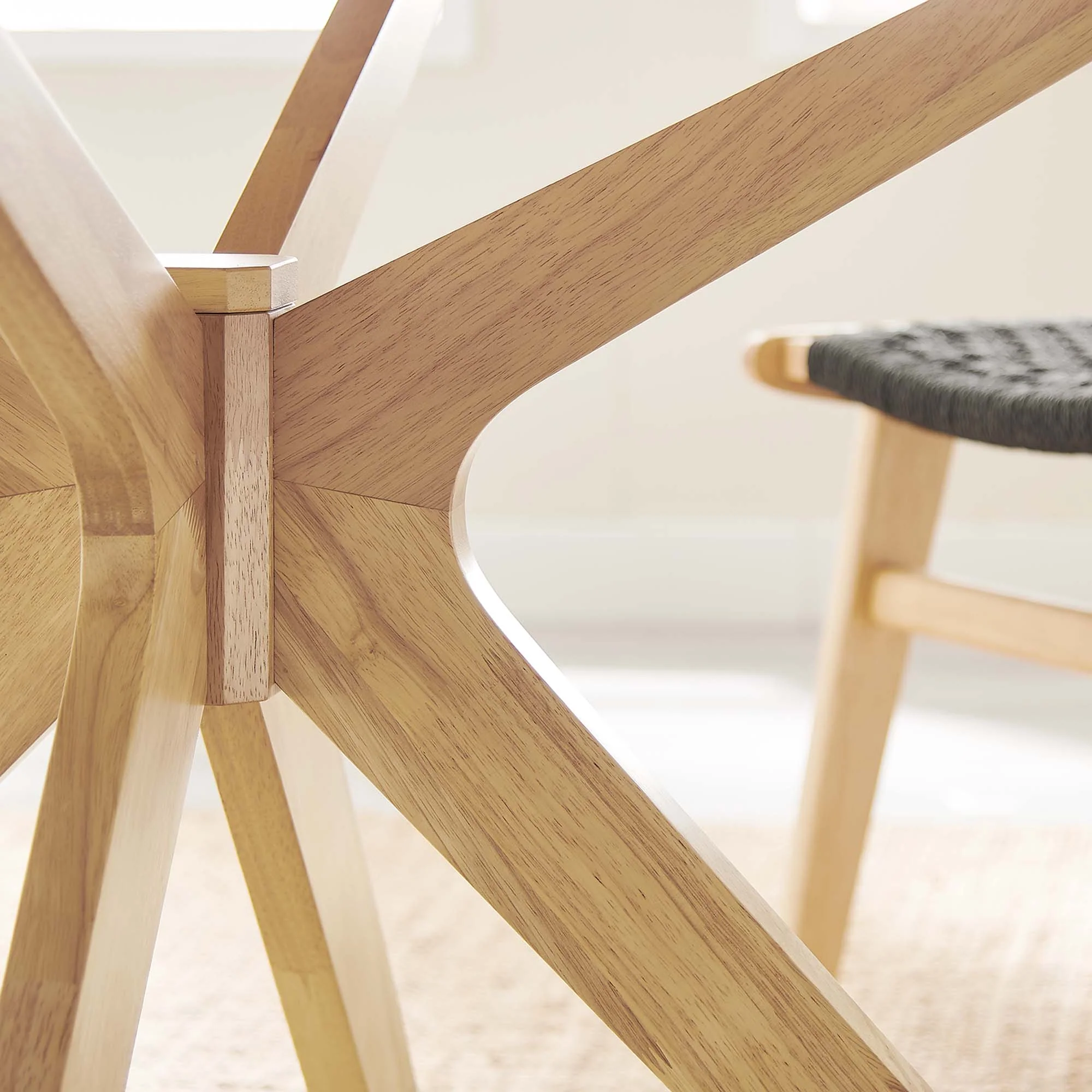 Crossroads 47" Round Wood Dining Table by Modway - Image 8