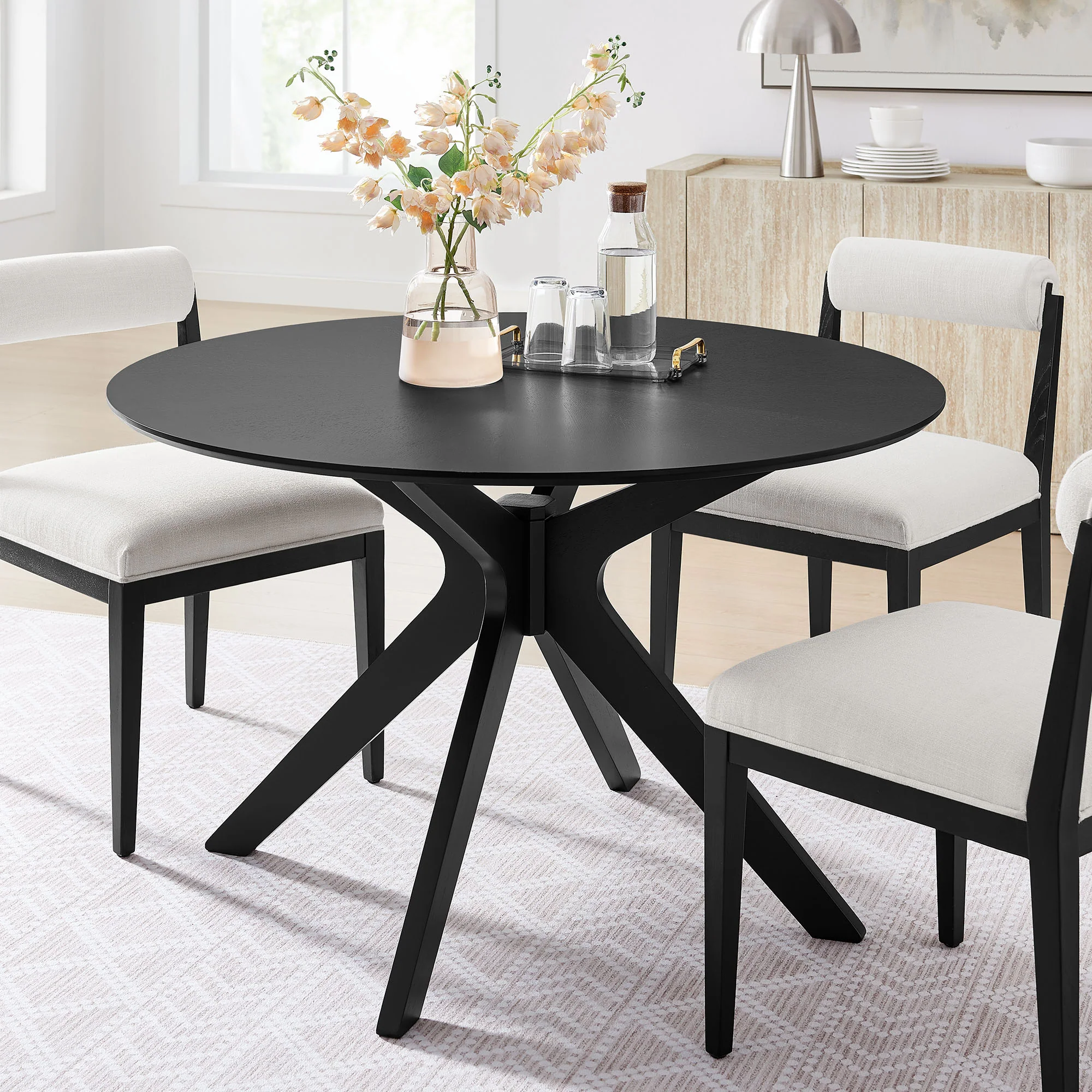 Crossroads 47" Round Wood Dining Table by Modway - Image 9