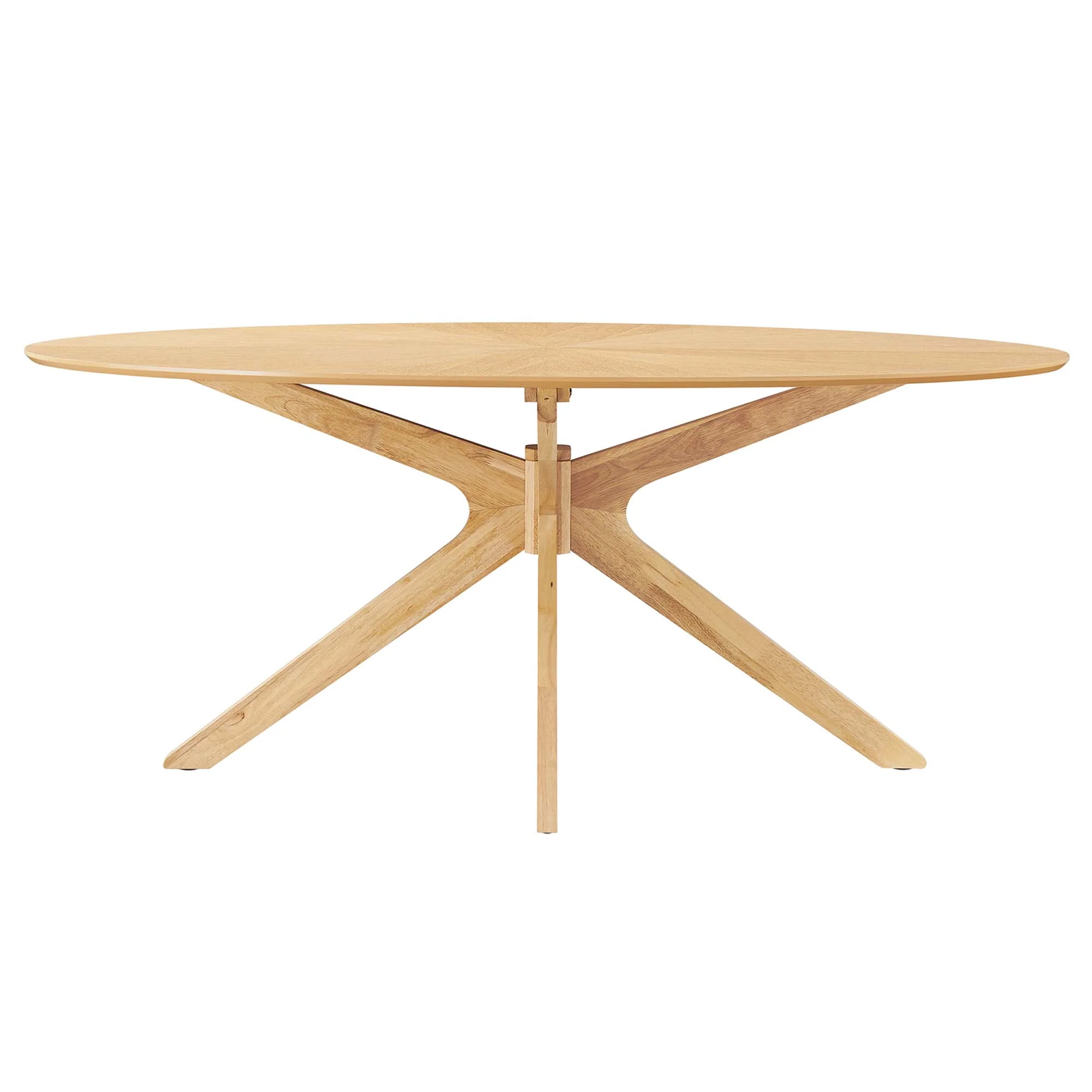 Crossroads 71" Oval Wood Dining Table by Modway - Image 12