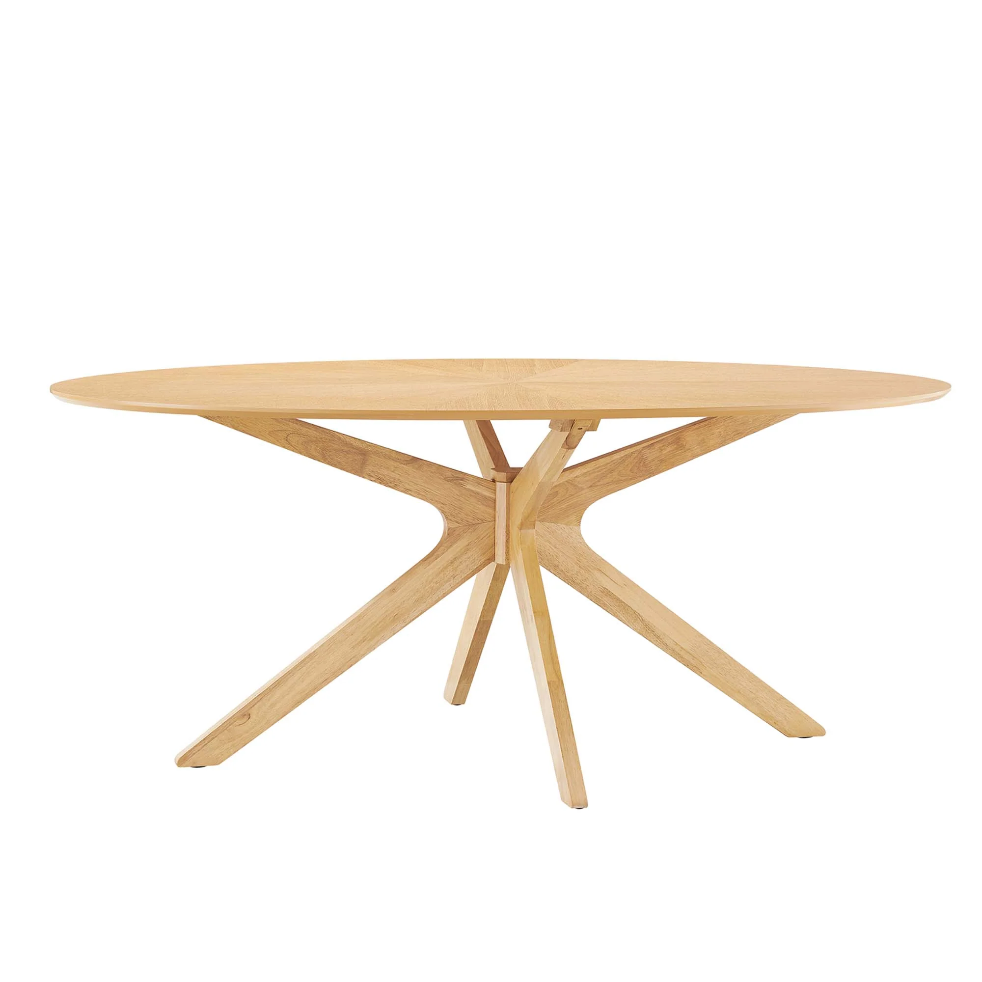 Crossroads 71" Oval Wood Dining Table by Modway - Image 20