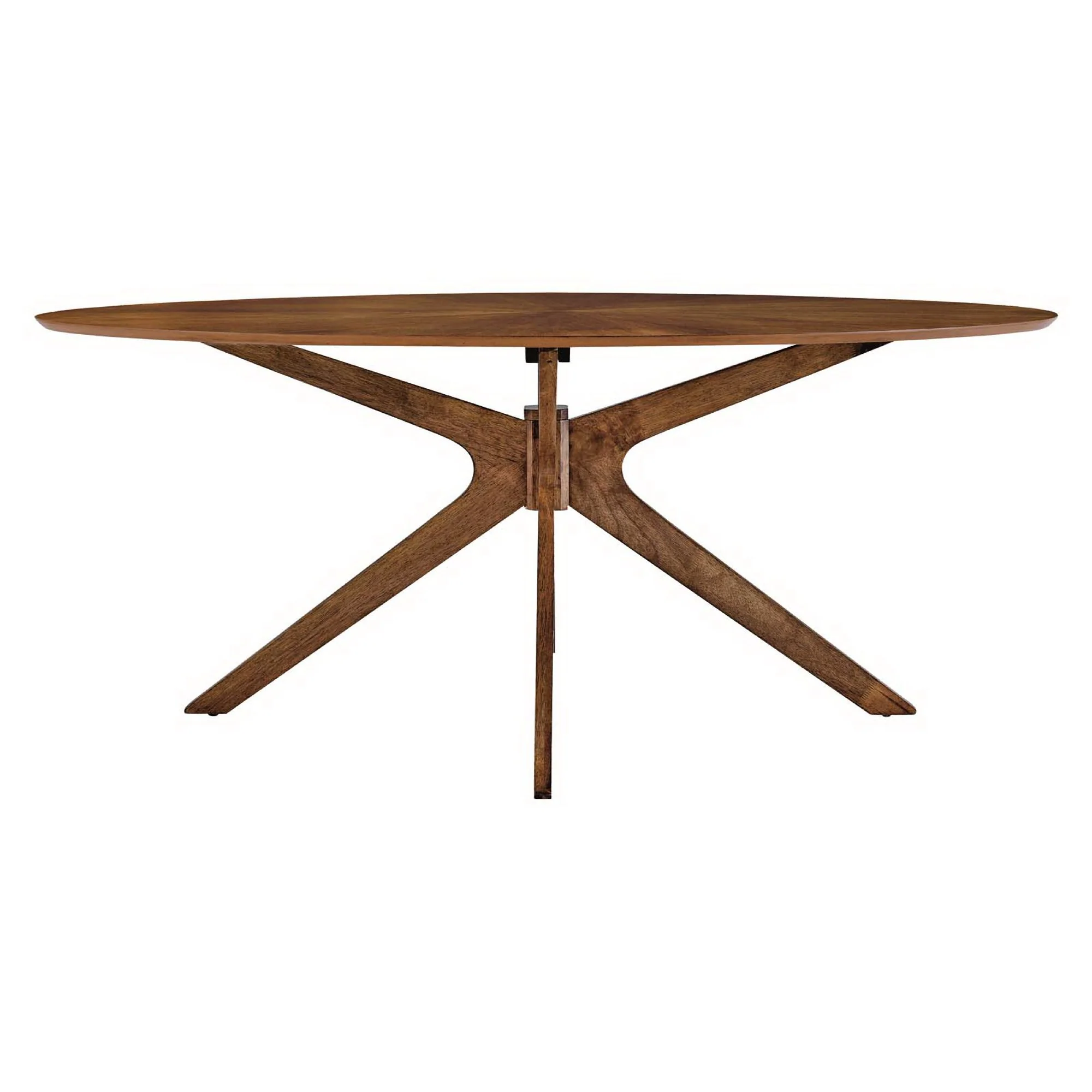 Crossroads 71" Oval Wood Dining Table by Modway - Image 3