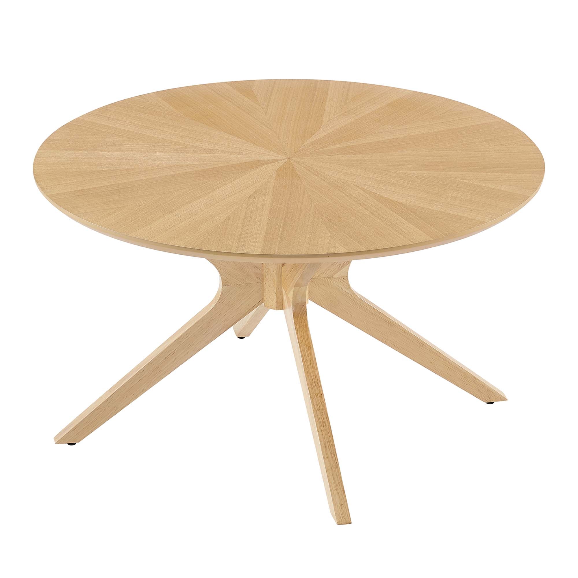 Crossroads Round Wood Coffee Table by Modway - Image 12