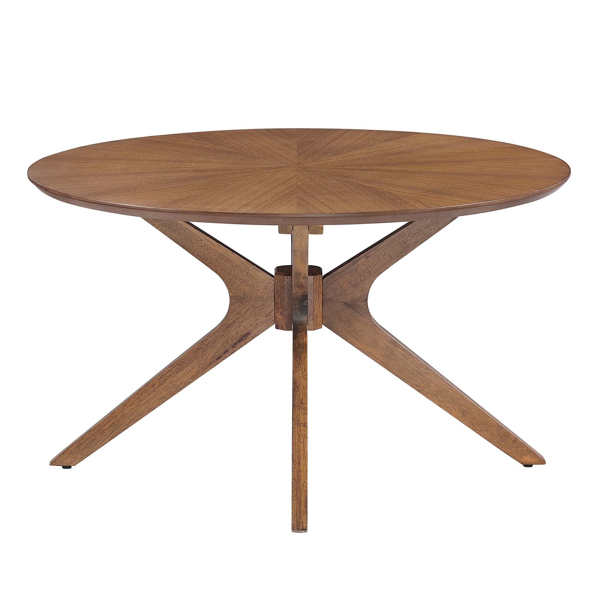 Crossroads Round Wood Coffee Table by Modway - Image 4