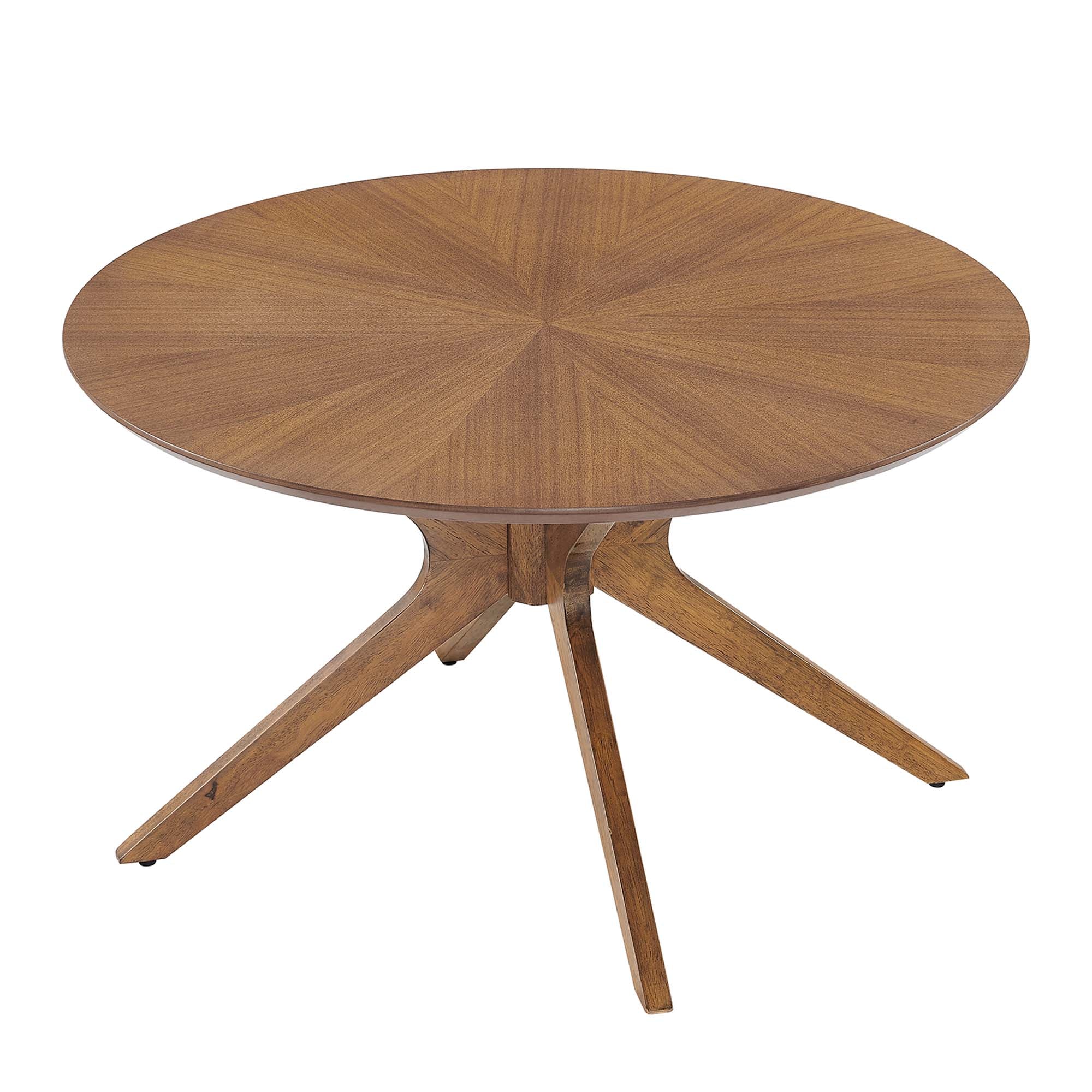 Crossroads Round Wood Coffee Table by Modway - Image 5