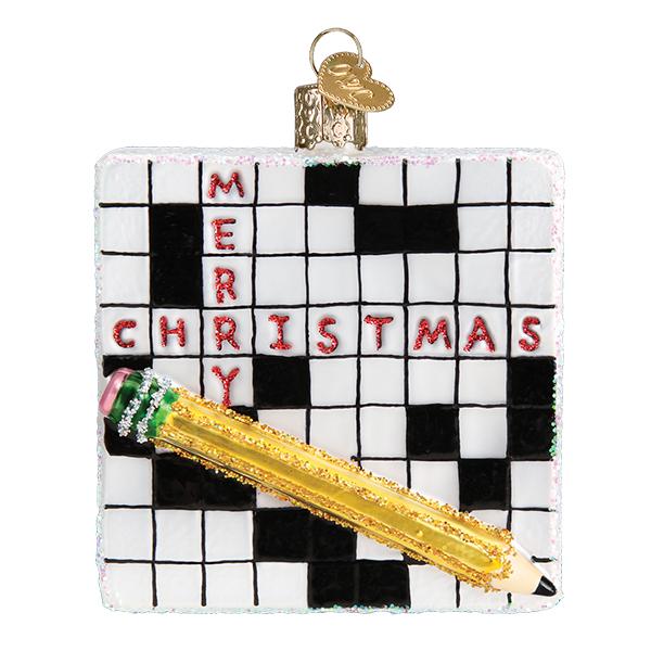 Crossword Puzzle Ornament - Image 2