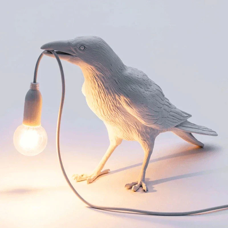Crow Bird Wall Lamp – Resin Bedside Night Light for Bedroom & Living Room Decor - Image 16