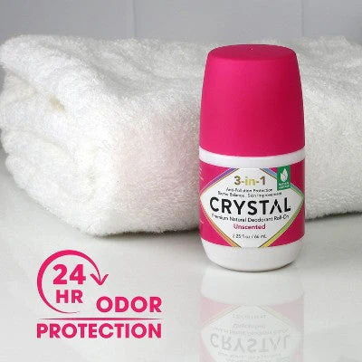 Crystal 3-in-1 Natural Mineral Roll-On Deodorant Unscented 2.25 fl oz - Image 3