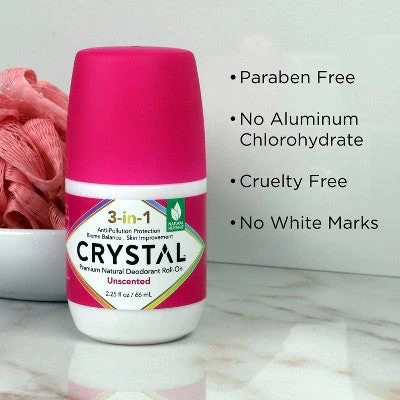 Crystal 3-in-1 Natural Mineral Roll-On Deodorant Unscented 2.25 fl oz - Image 5