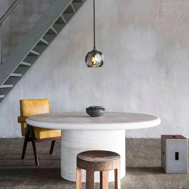 Crystal Globe Pendant Light G9 Brass Mini Ceiling Hanging Lamp - Image 11