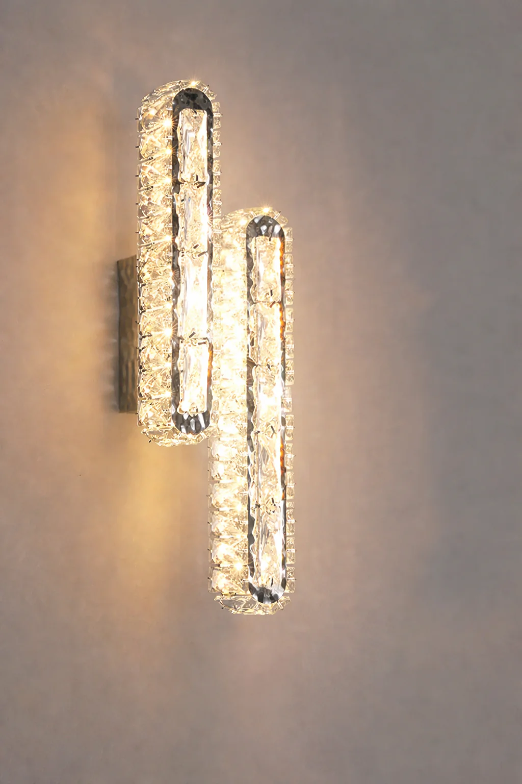Crystal Strip Wall Sconce Gold Silver LED Living Room Bedside Corridor Light - Image 10