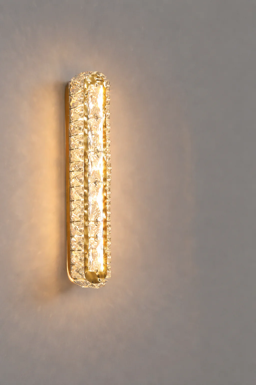 Crystal Strip Wall Sconce Gold Silver LED Living Room Bedside Corridor Light - Image 7