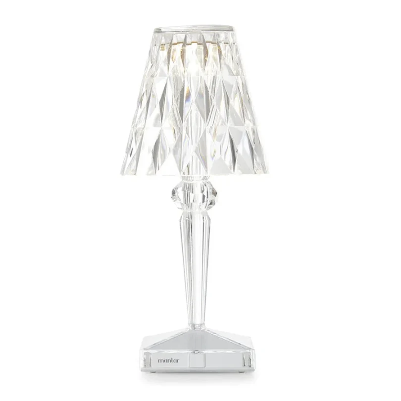 Crystal Table Lamp Luxury Bedside Nightstand Glam Lighting Decor - Image 16