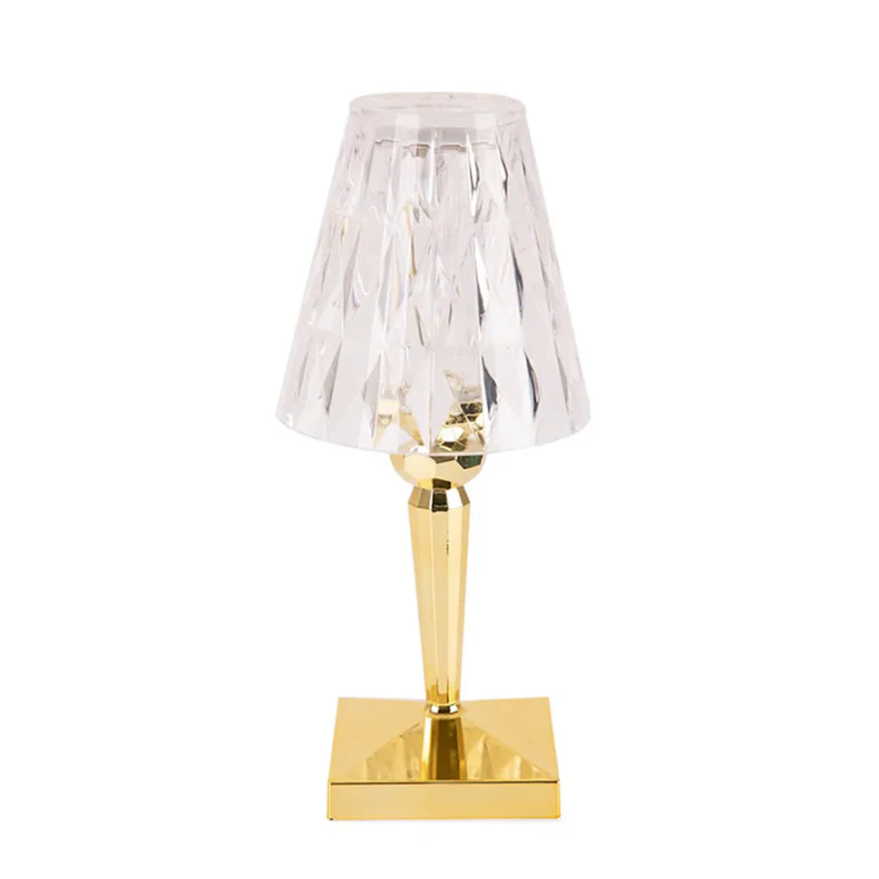 Crystal Table Lamp Luxury Bedside Nightstand Glam Lighting Decor - Image 2