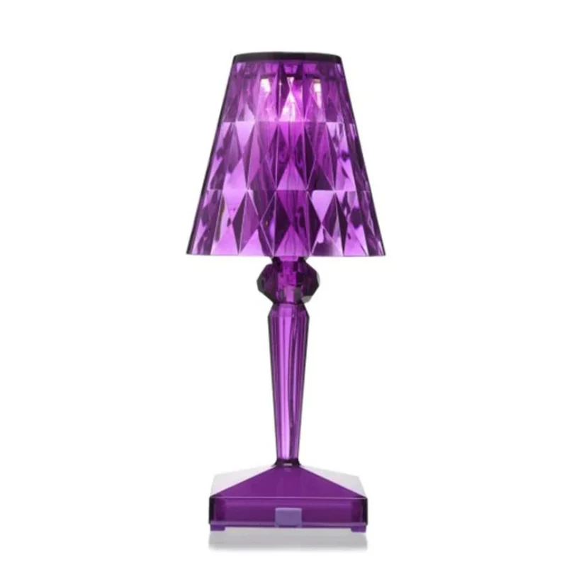 Crystal Table Lamp Luxury Bedside Nightstand Glam Lighting Decor - Image 3