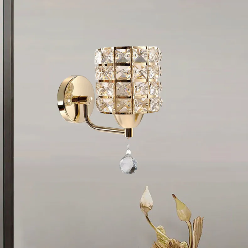 Crystal Wall Lamp – Gold/Silver Decorative Sconce Light for Bedroom & Living Room - Image 10