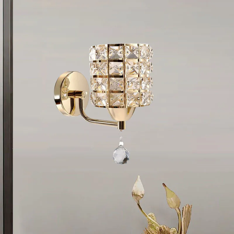 Crystal Wall Lamp – Gold/Silver Decorative Sconce Light for Bedroom & Living Room - Image 4