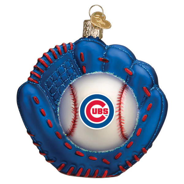 Cubs Baseball Mitt Ornament - Image 3