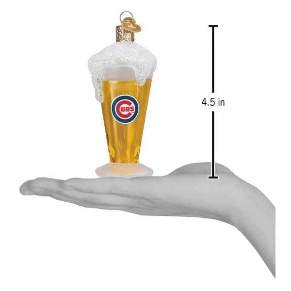Cubs Glass Of Beer Ornament - Image 4