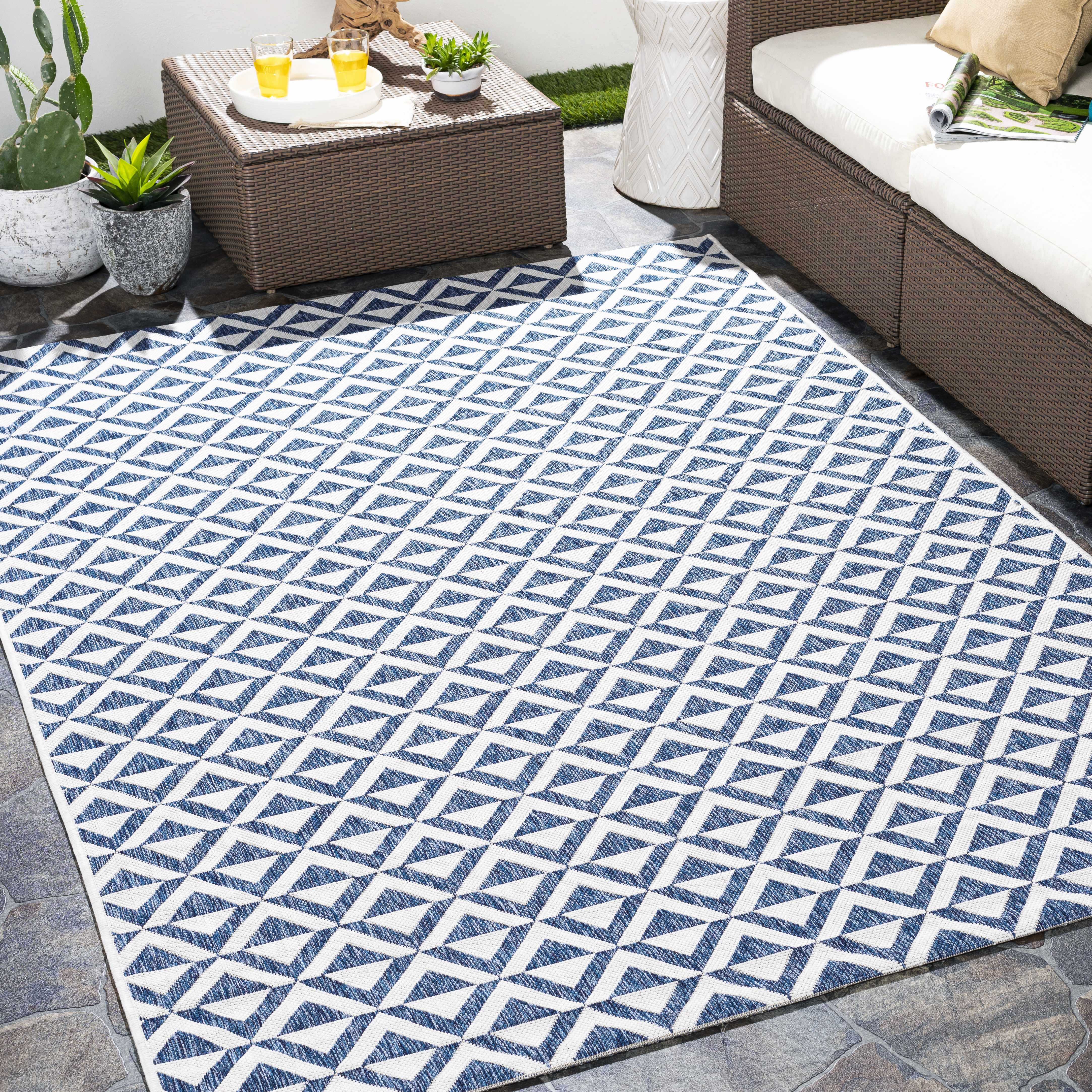 Cumby Denim Outdoor Area Carpet - Image 2